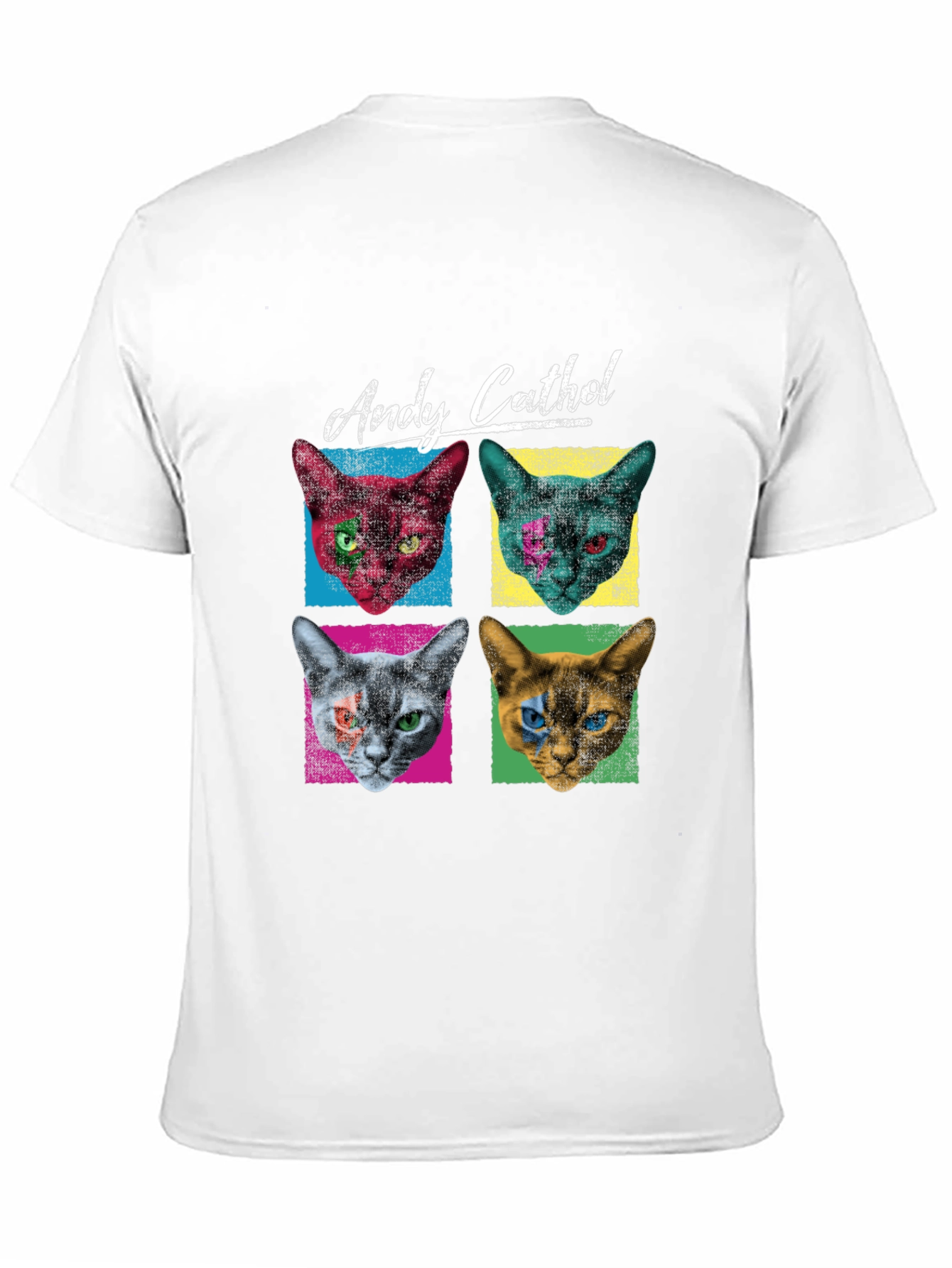 Andy Cathol T-Shirt - Pop Art Cat Design