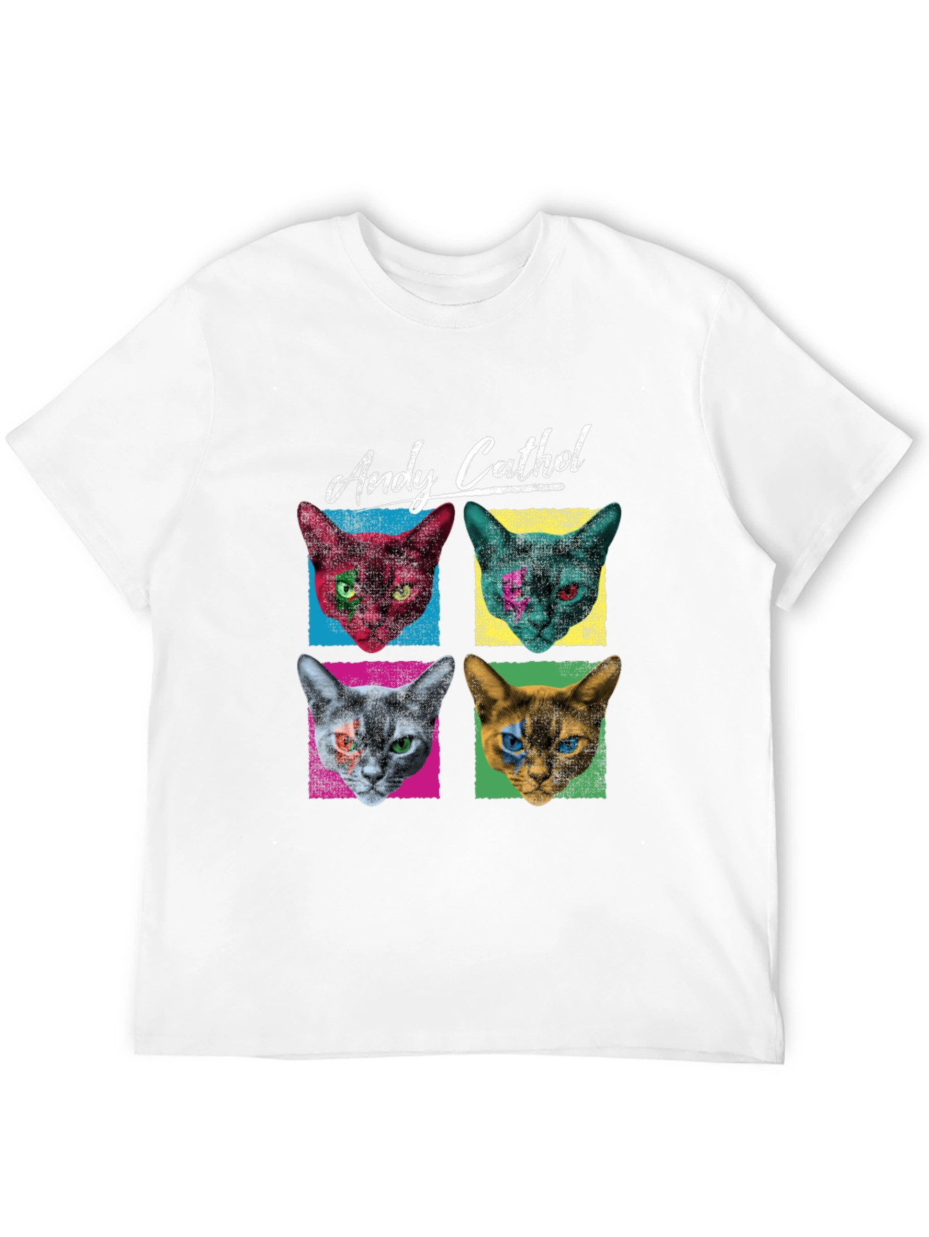 Andy Cathol T-Shirt - Pop Art Cat Design