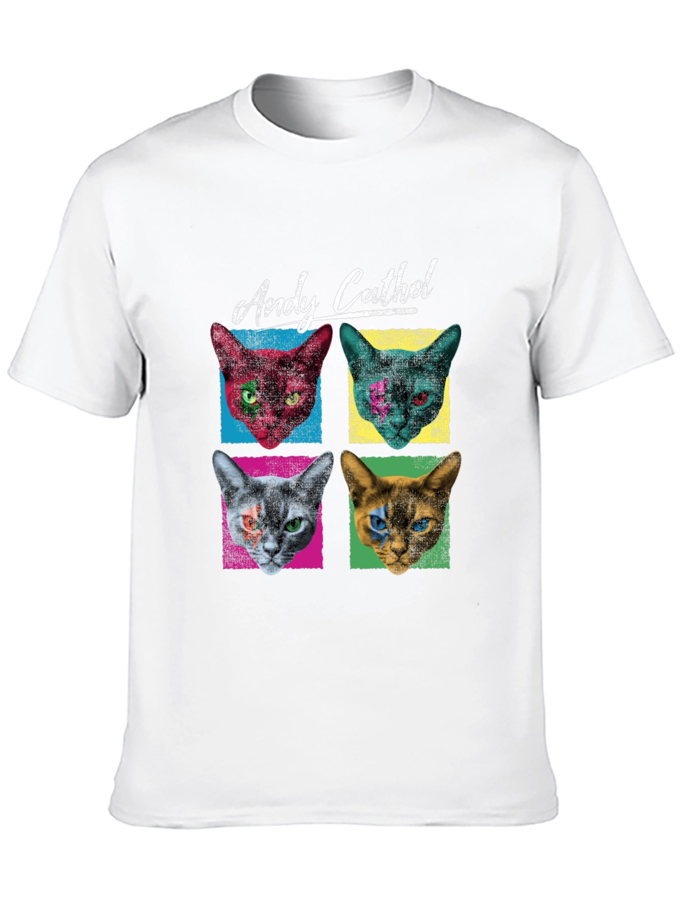 Andy Cathol T-Shirt - Pop Art Cat Design