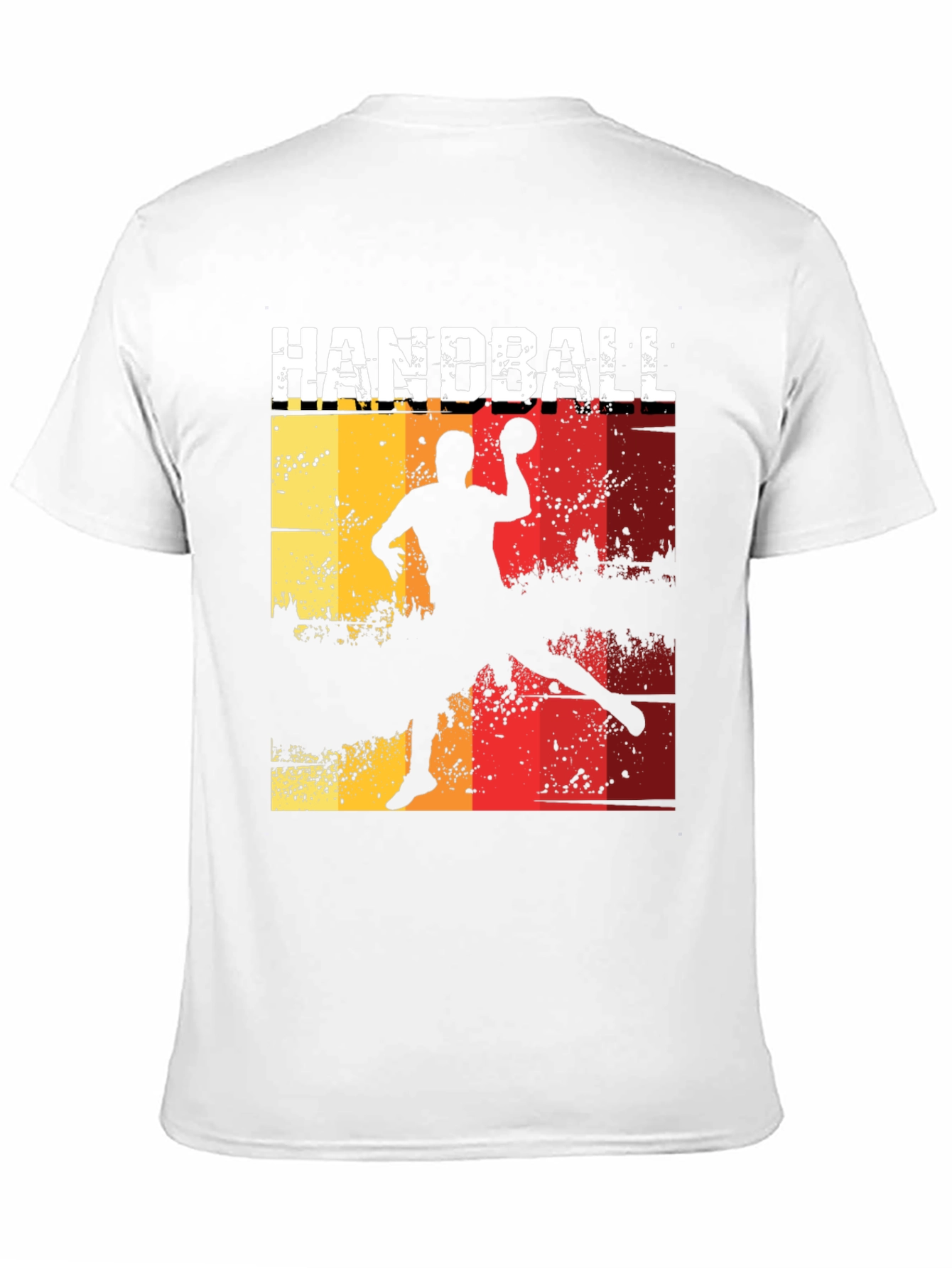 Handball Player Graphic Tee - Retro Style T-Shirt
