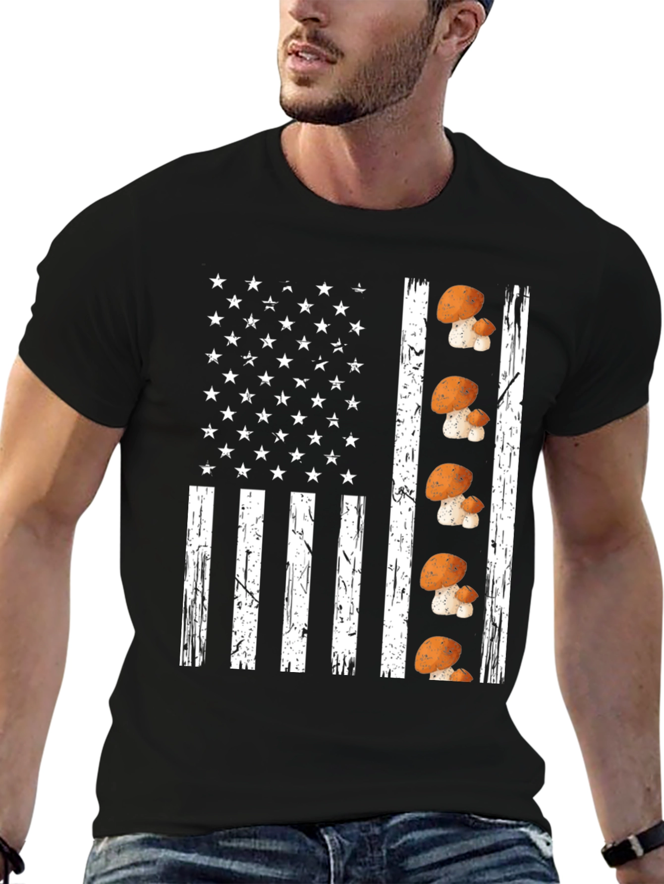 Mushroom Flag Graphic Tee