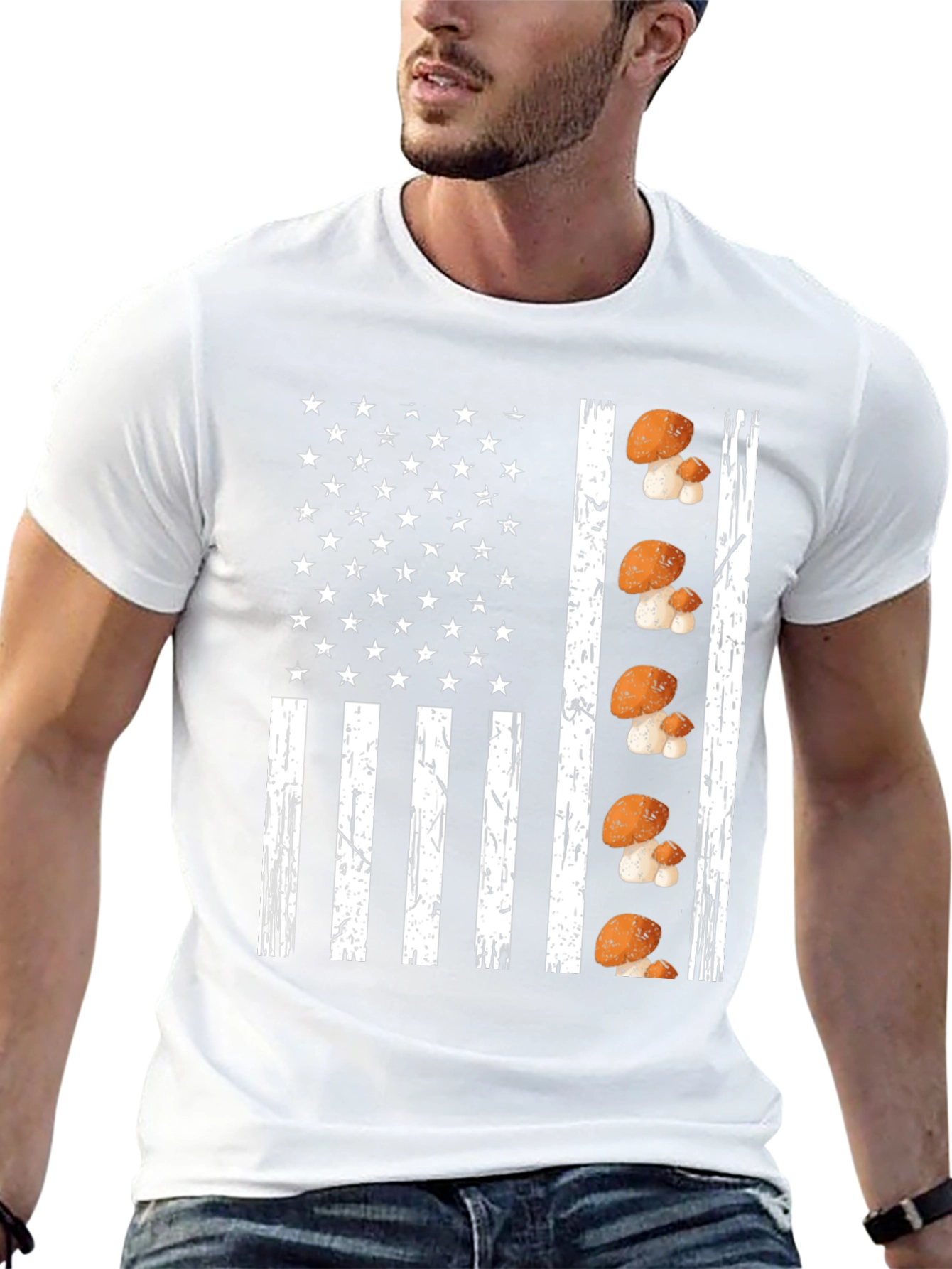 Mushroom Flag Graphic Tee