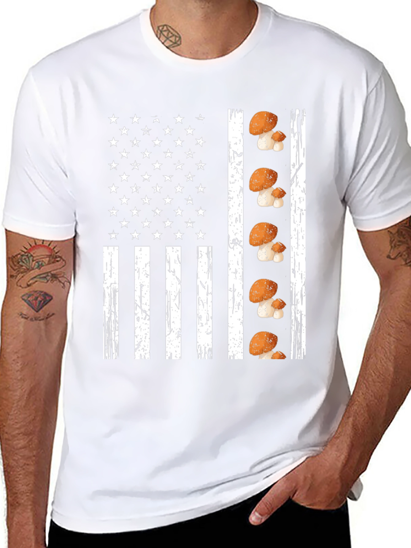 Mushroom Flag Graphic Tee