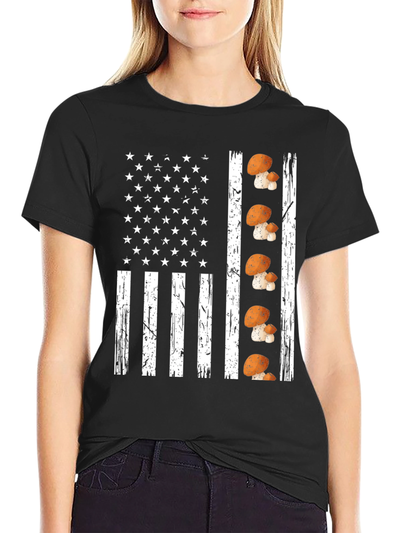 Mushroom Flag Graphic Tee