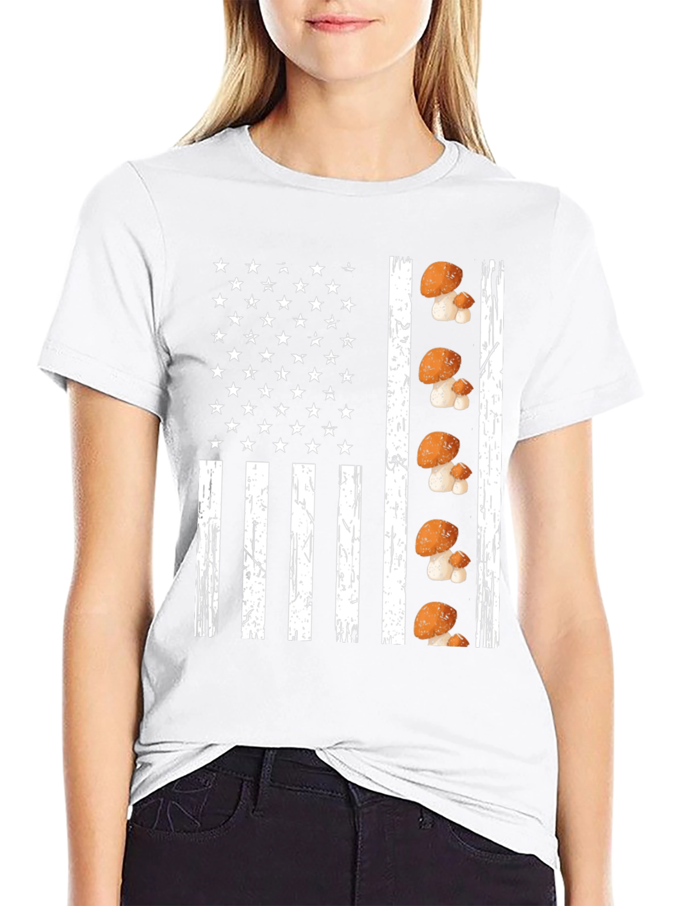 Mushroom Flag Graphic Tee