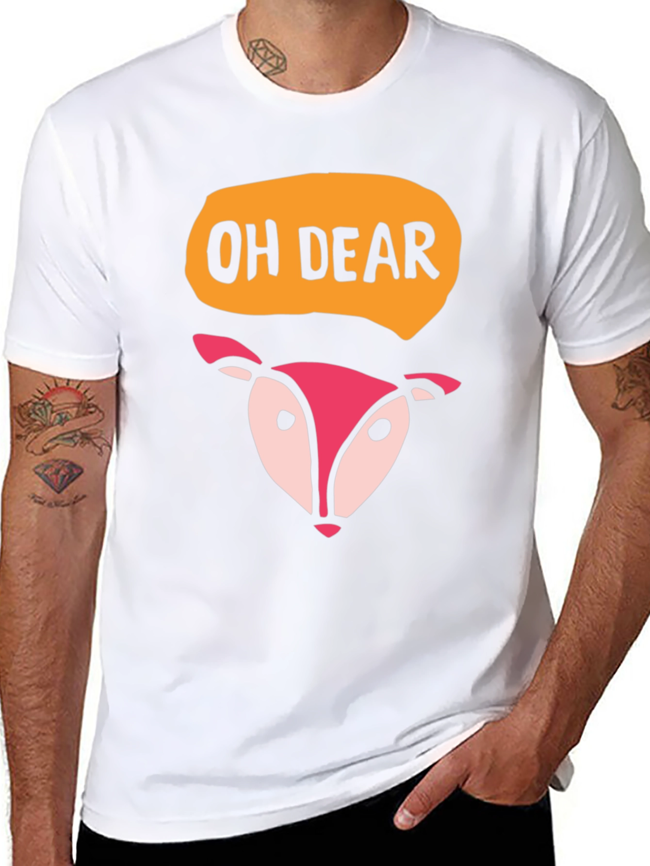 Oh Dear Deer Graphic T-Shirt - Black
