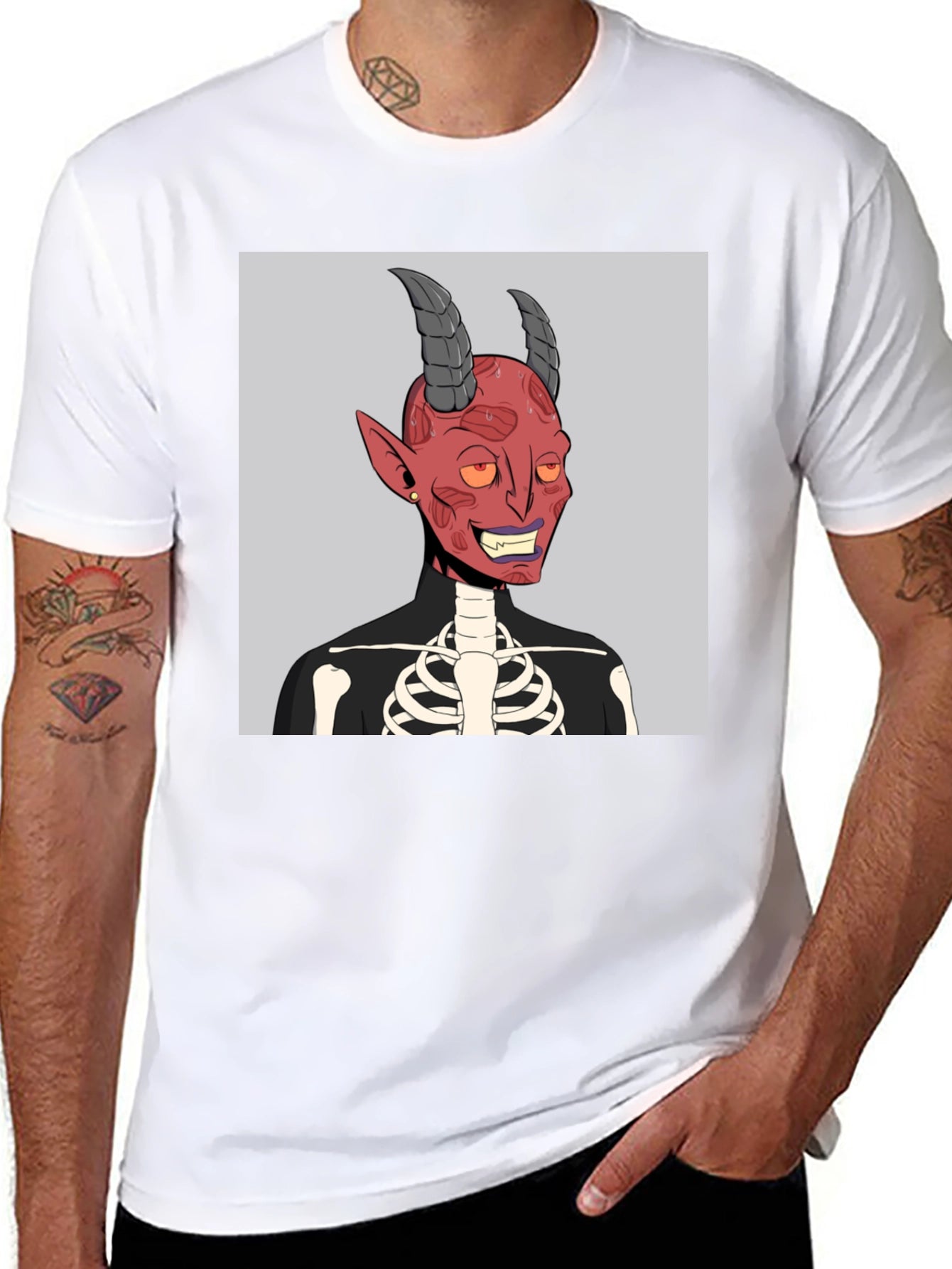 Devil Skeleton Graphic Tee