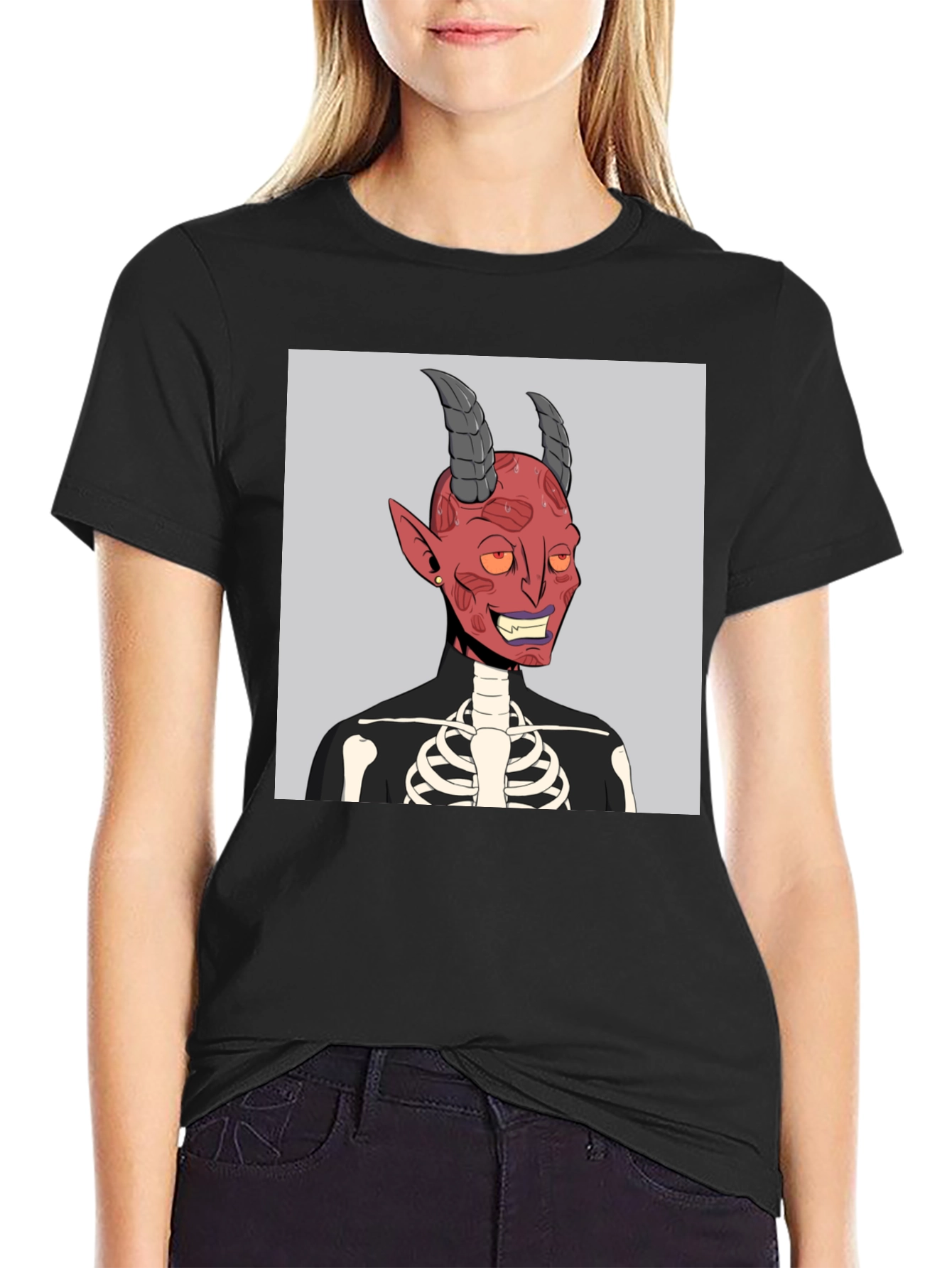 Devil Skeleton Graphic Tee