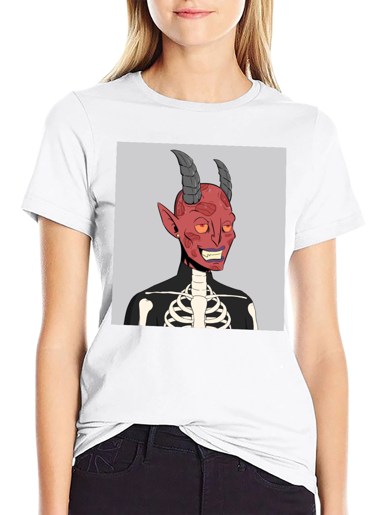 Devil Skeleton Graphic Tee