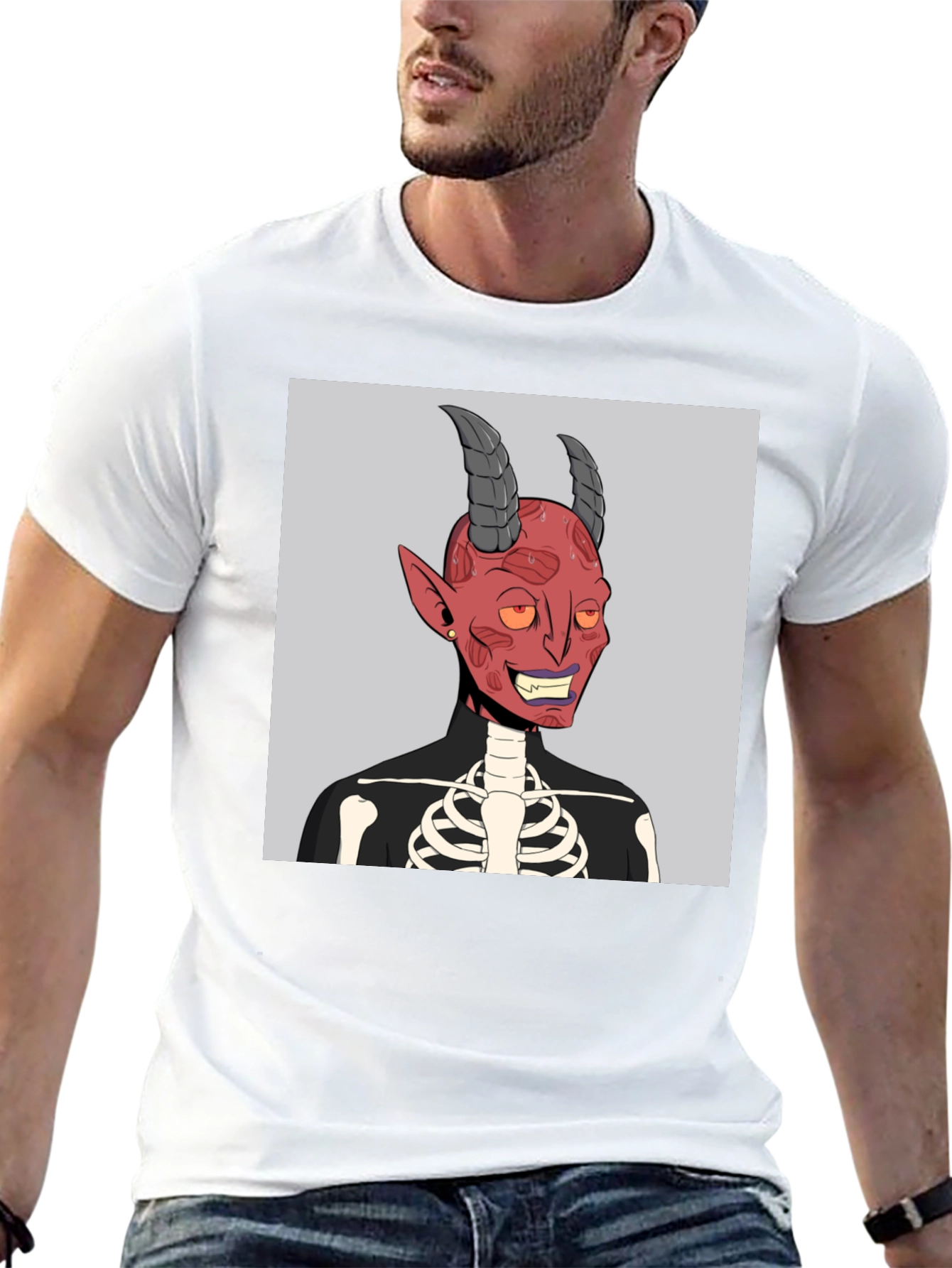 Devil Skeleton Graphic Tee