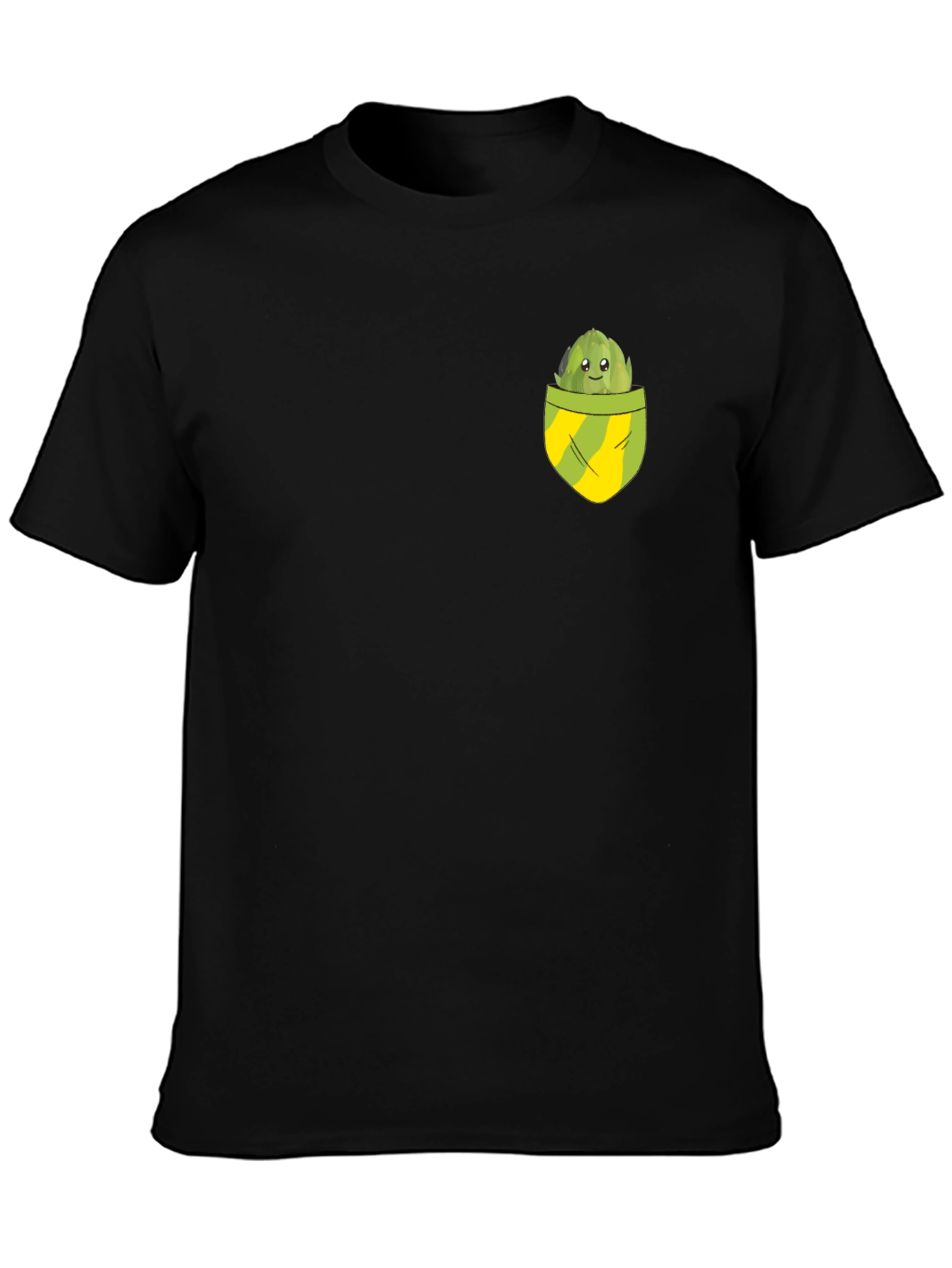 Artichoke Pocket Graphic Tee - Novelty T-Shirt