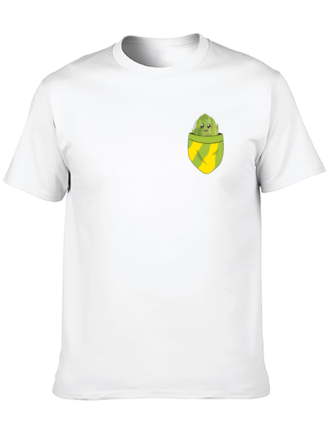 Artichoke Pocket Graphic Tee - Novelty T-Shirt