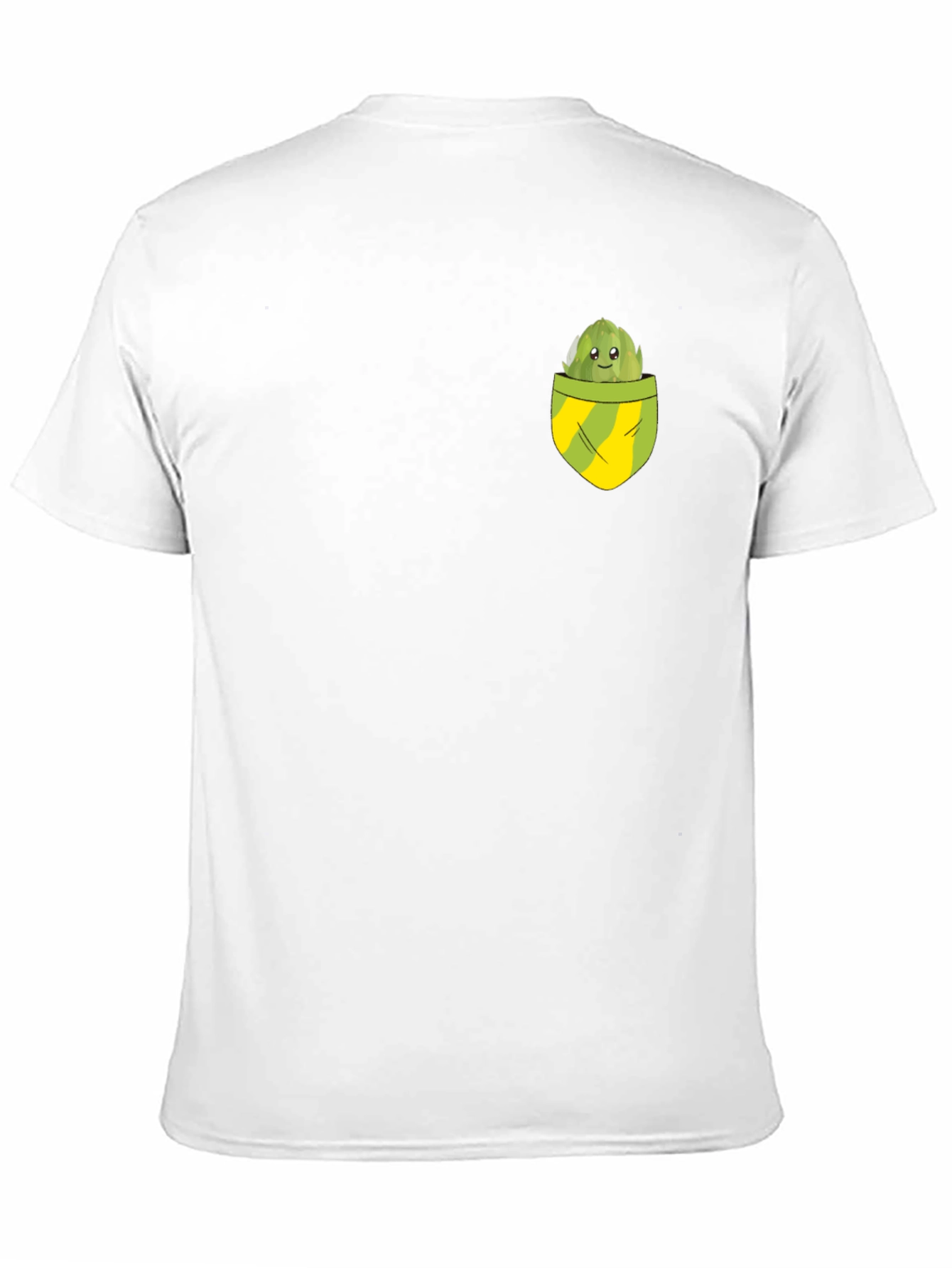 Artichoke Pocket Graphic Tee - Novelty T-Shirt