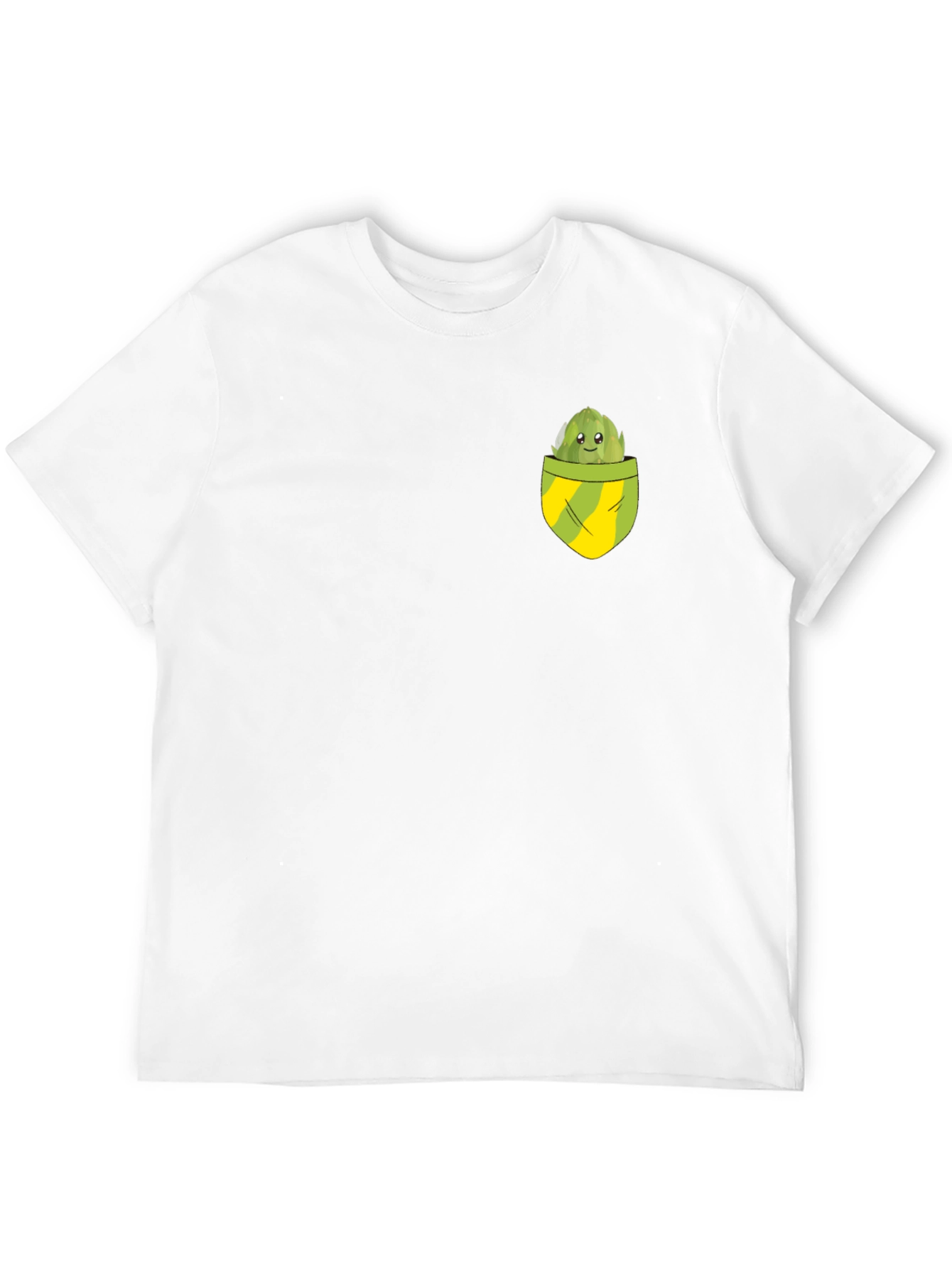 Artichoke Pocket Graphic Tee - Novelty T-Shirt
