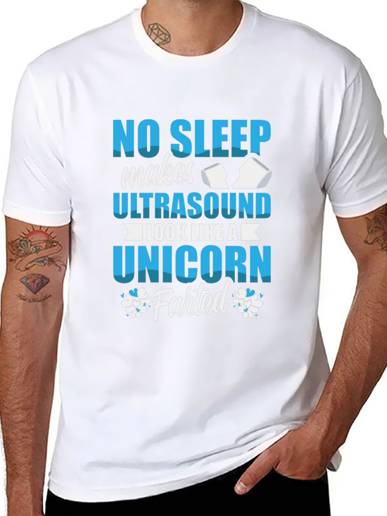 No Sleep Ultrasound Unicorn Farted T-Shirt