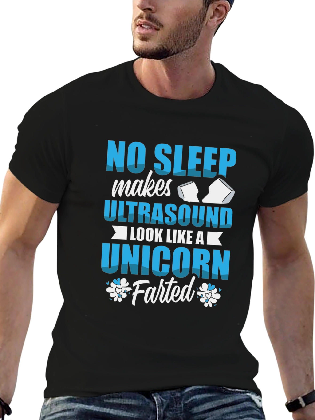 No Sleep Ultrasound Unicorn Farted T-Shirt