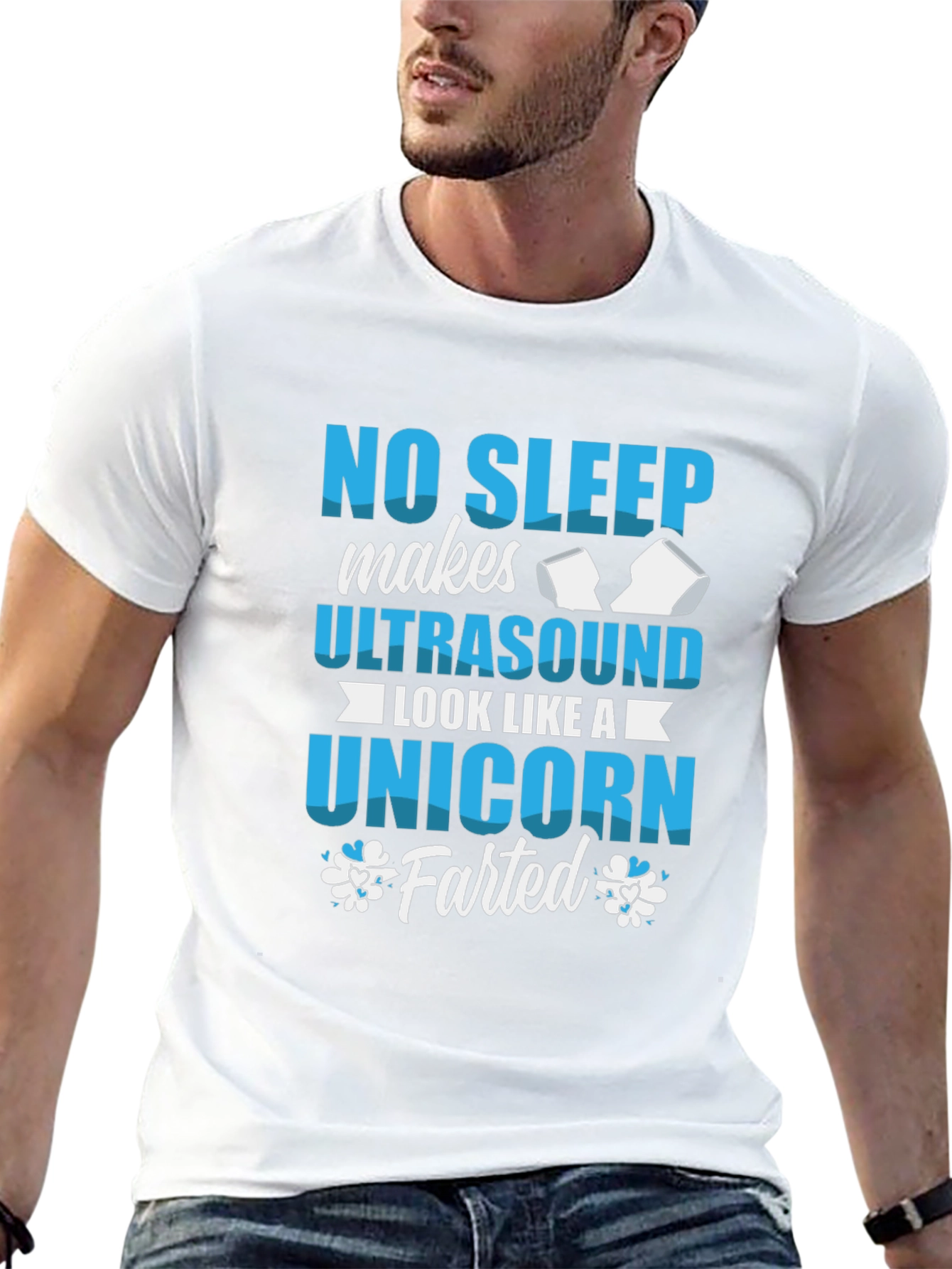 No Sleep Ultrasound Unicorn Farted T-Shirt