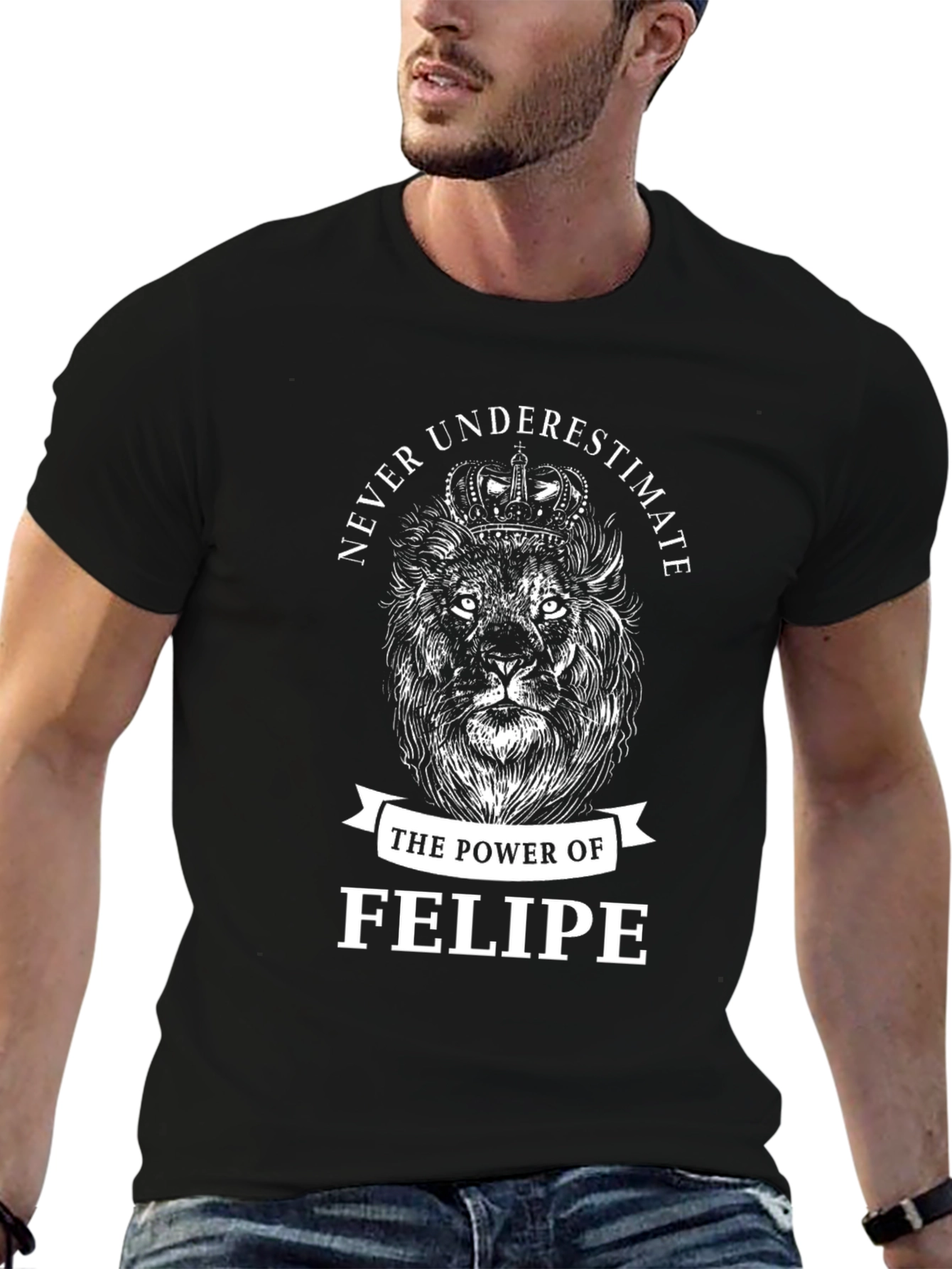 Never Underestimate Felipe Lion Graphic Tee