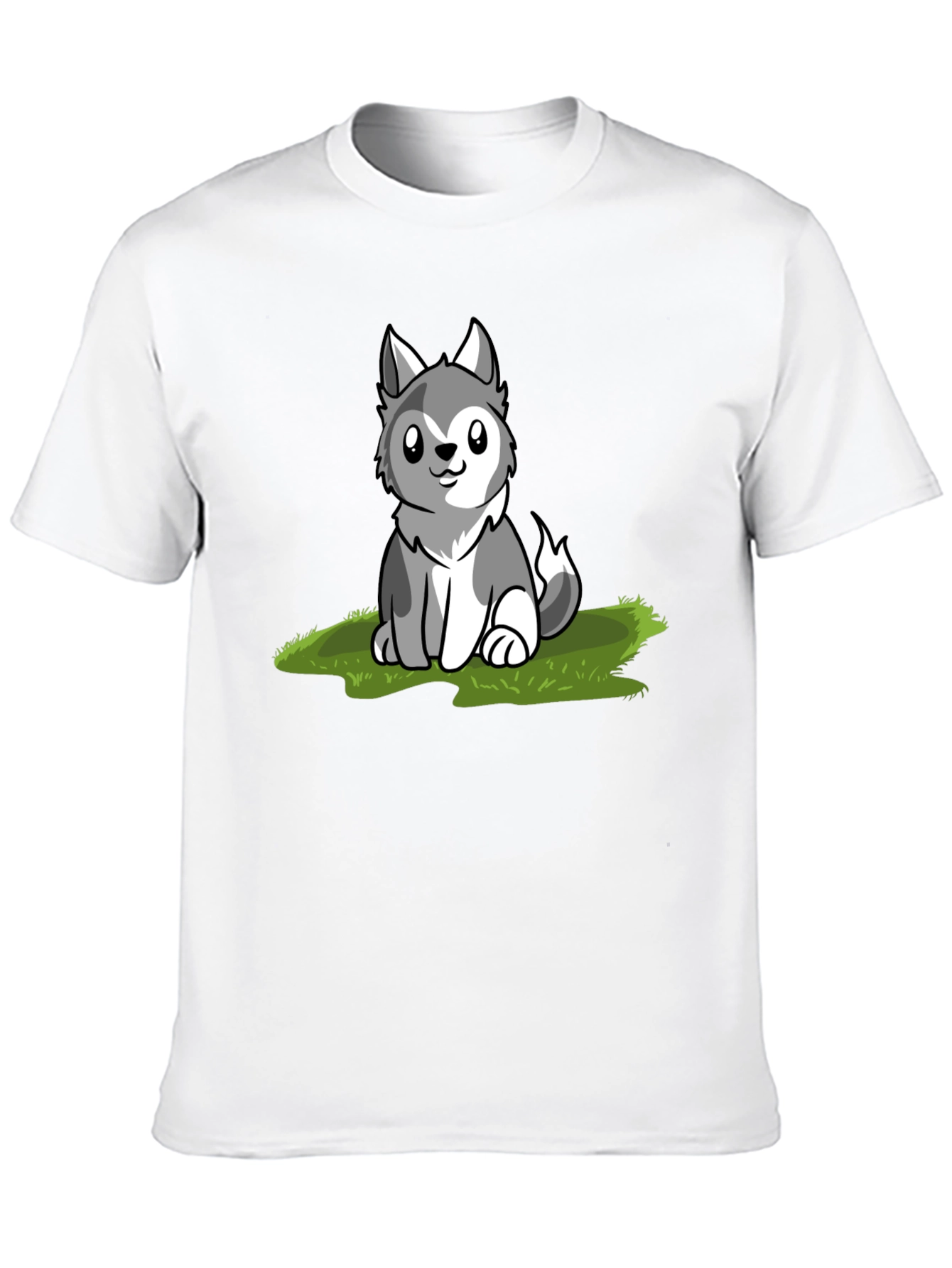 Cute Husky Puppy Graphic T-Shirt