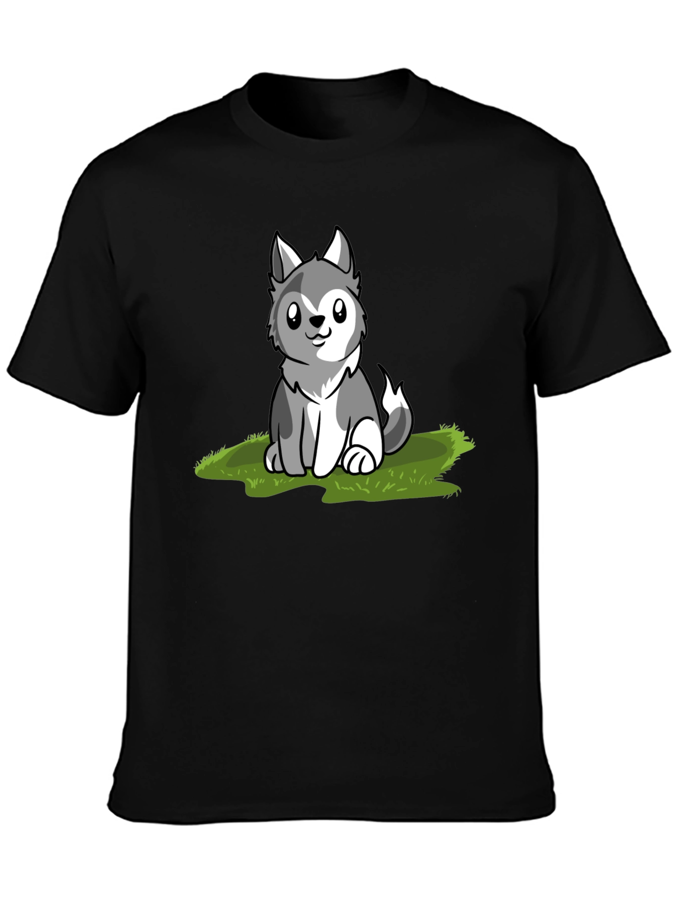 Cute Husky Puppy Graphic T-Shirt