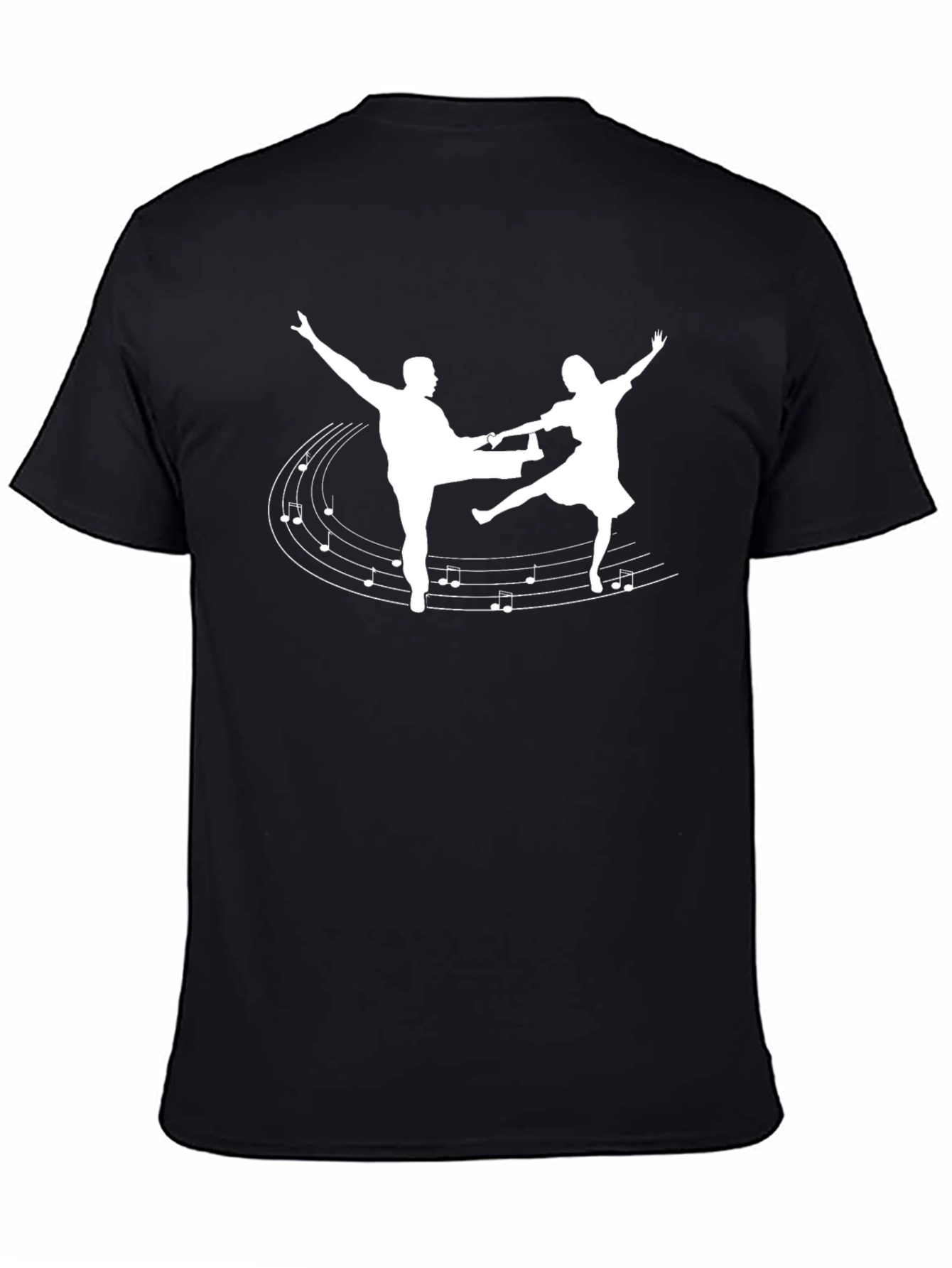 Swing Dance T-Shirt - Music Notes Design