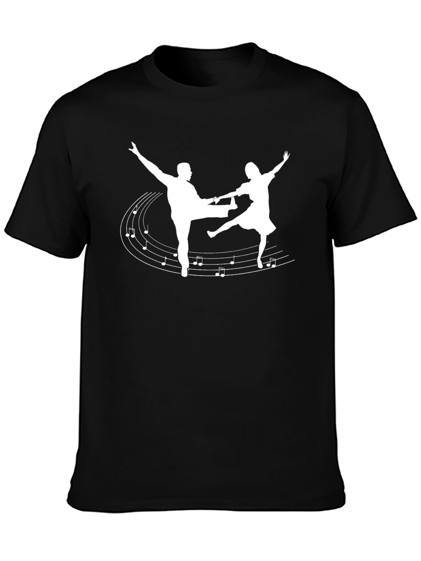 Swing Dance T-Shirt - Music Notes Design