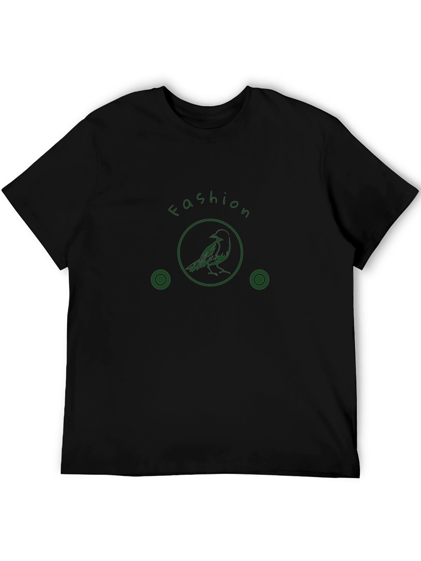 Stylish Black Fashion Bird Tee