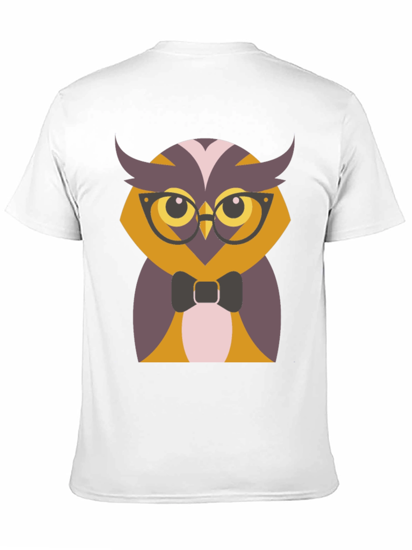 Hipster Owl Graphic Tee - Mens Black T-Shirt
