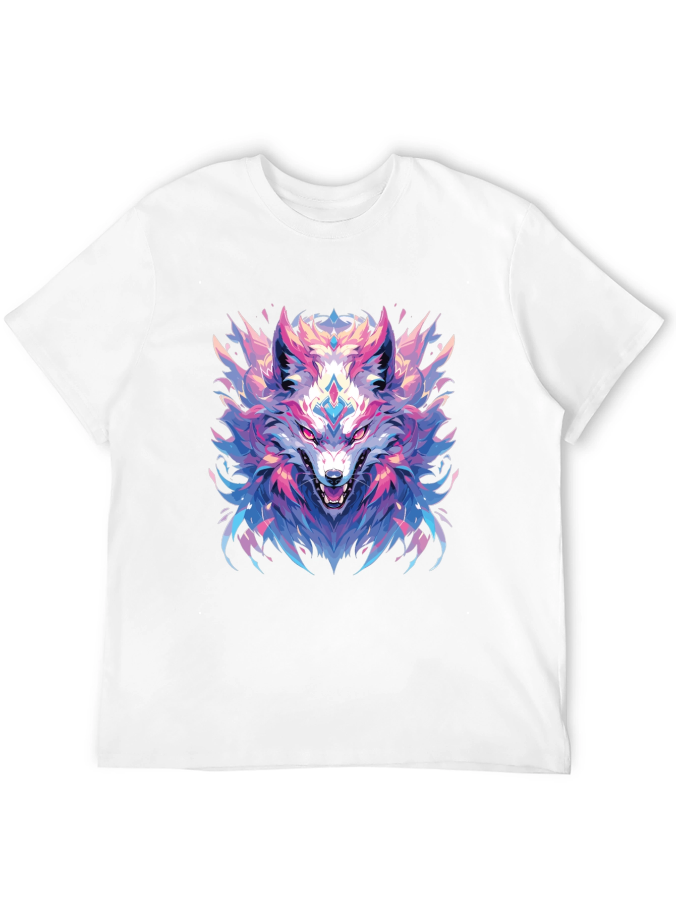 Wolf Graphic Black T-Shirt - Cool Animal Tee