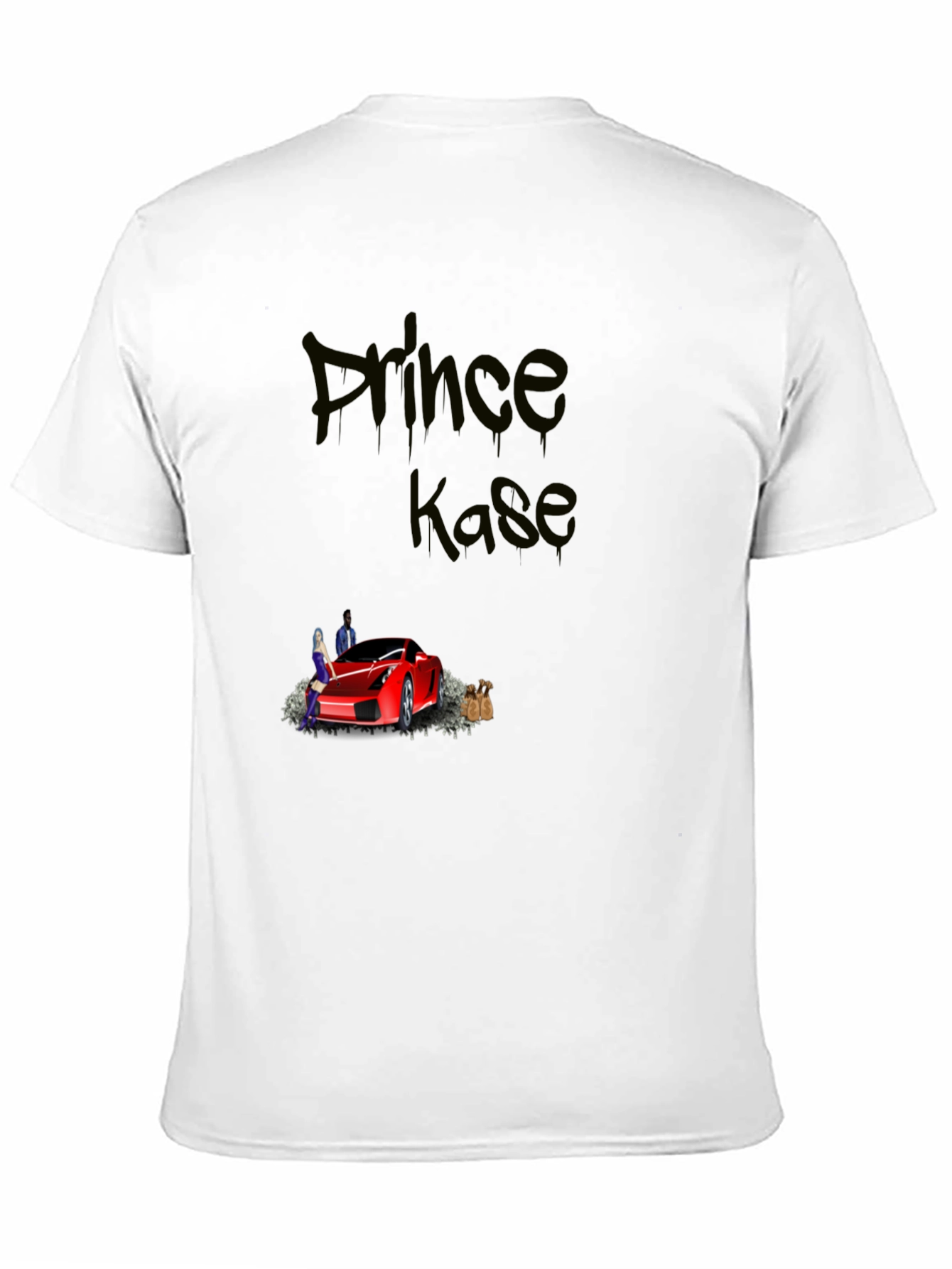 Prince Kase Graphic Tee - Black Cotton Blend