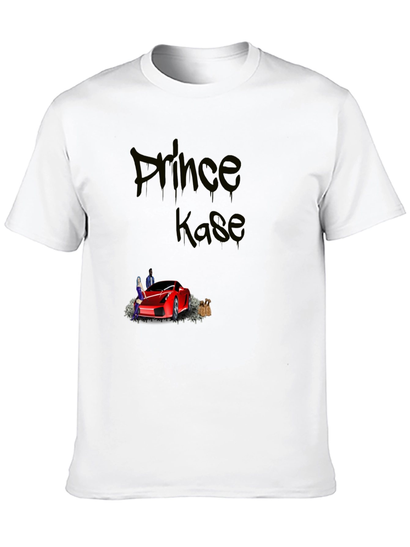 Prince Kase Graphic Tee - Black Cotton Blend