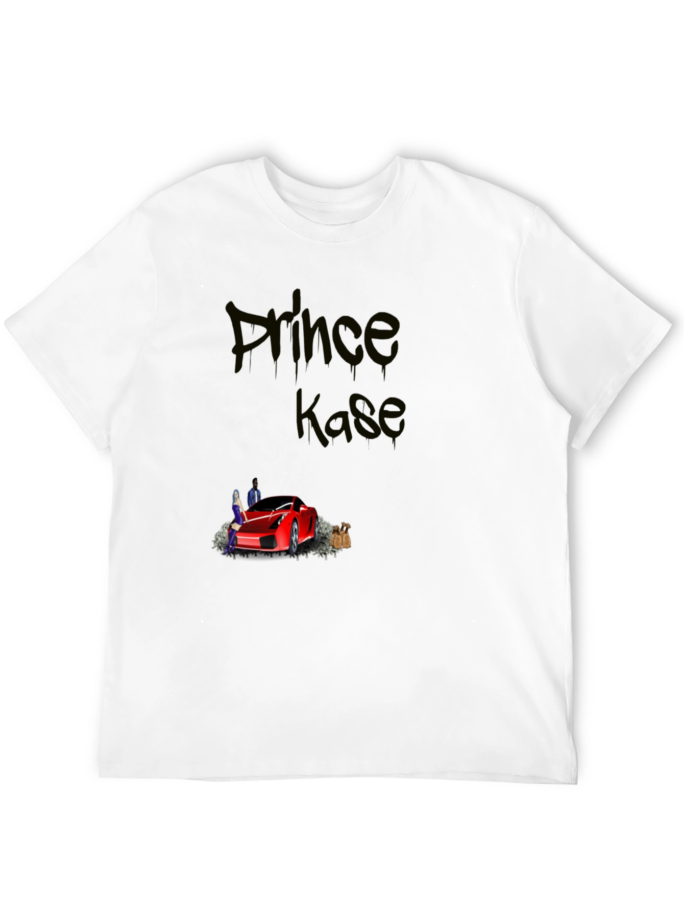 Prince Kase Graphic Tee - Black Cotton Blend
