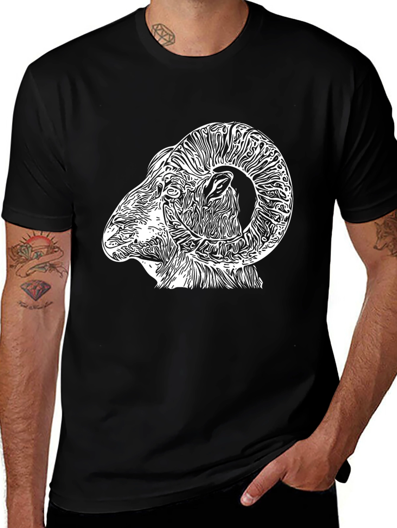 Ram Graphic Tee - Unique Design