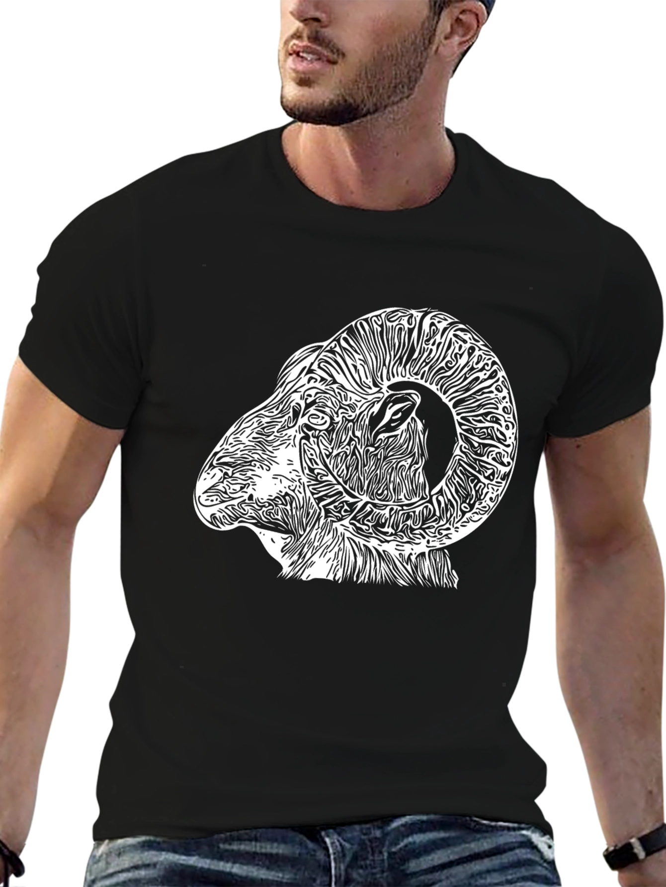Ram Graphic Tee - Unique Design