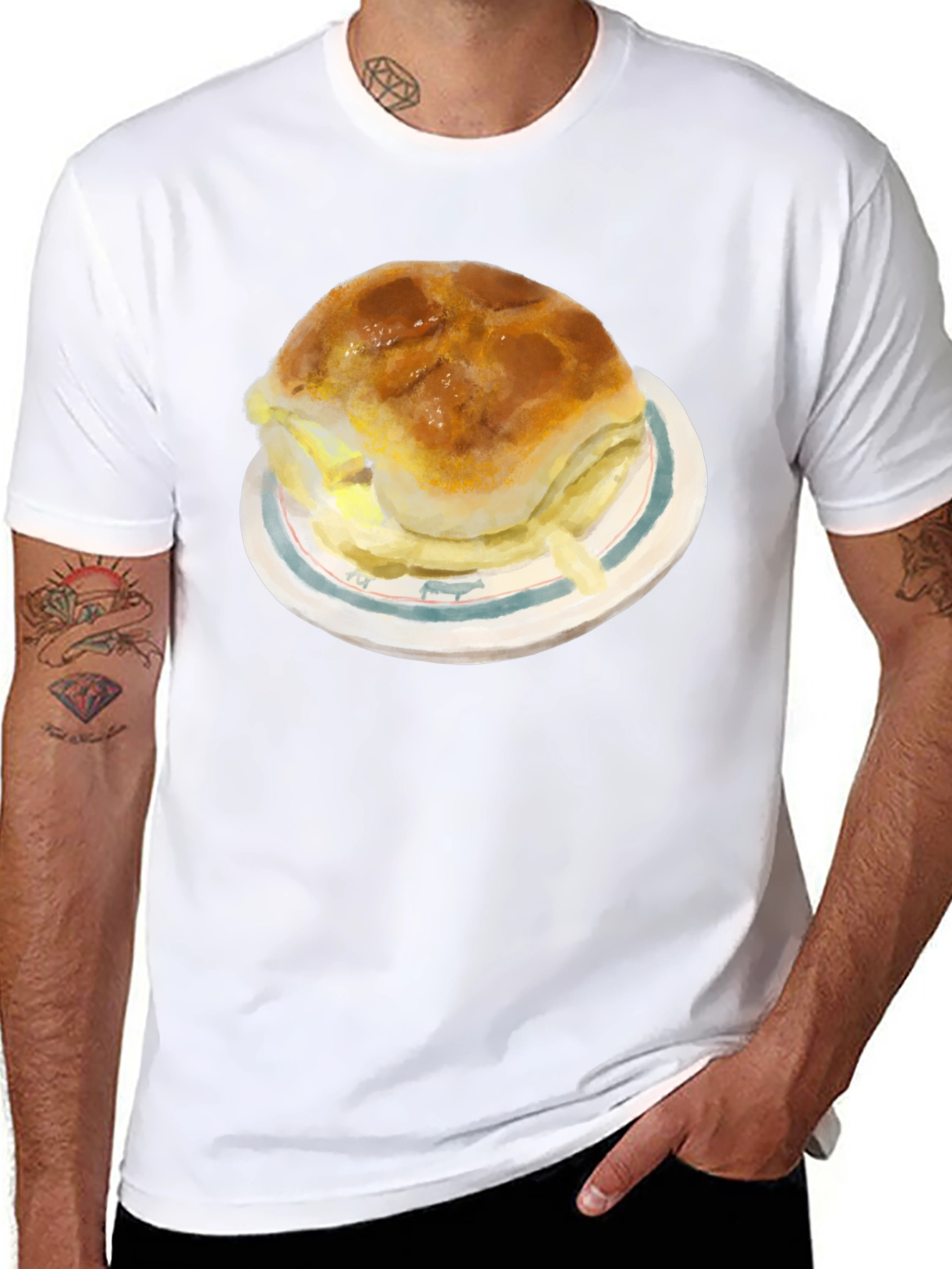 Humorous Burger Graphic Tee