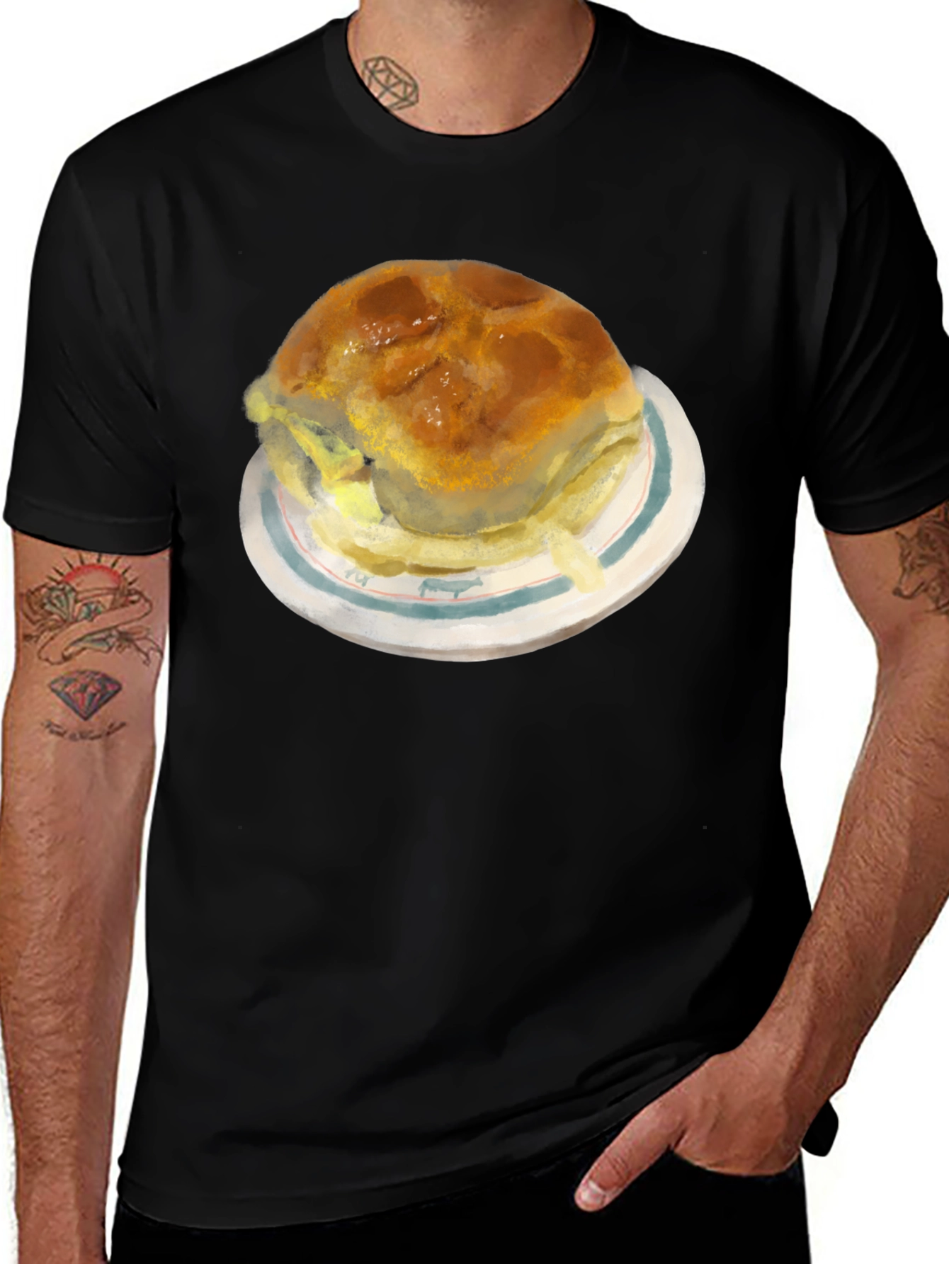 Humorous Burger Graphic Tee