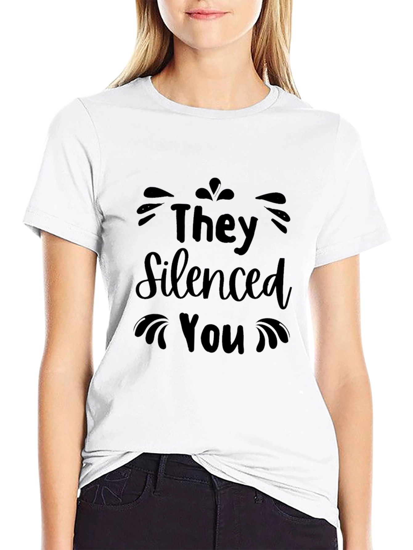 They Silenced You Graphic Tee - Black