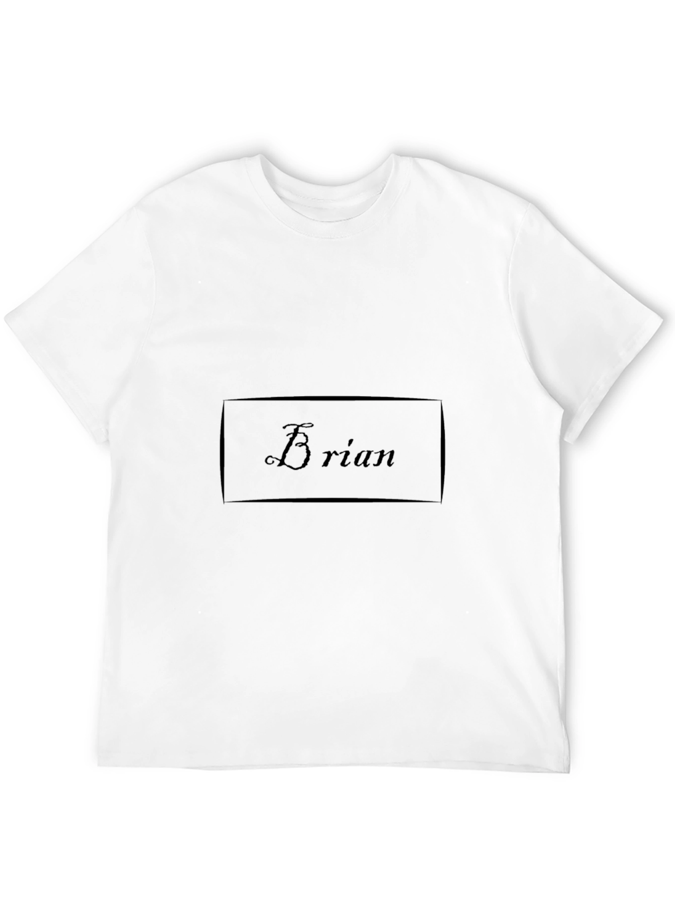 Brian Name Personalized Black T-Shirt