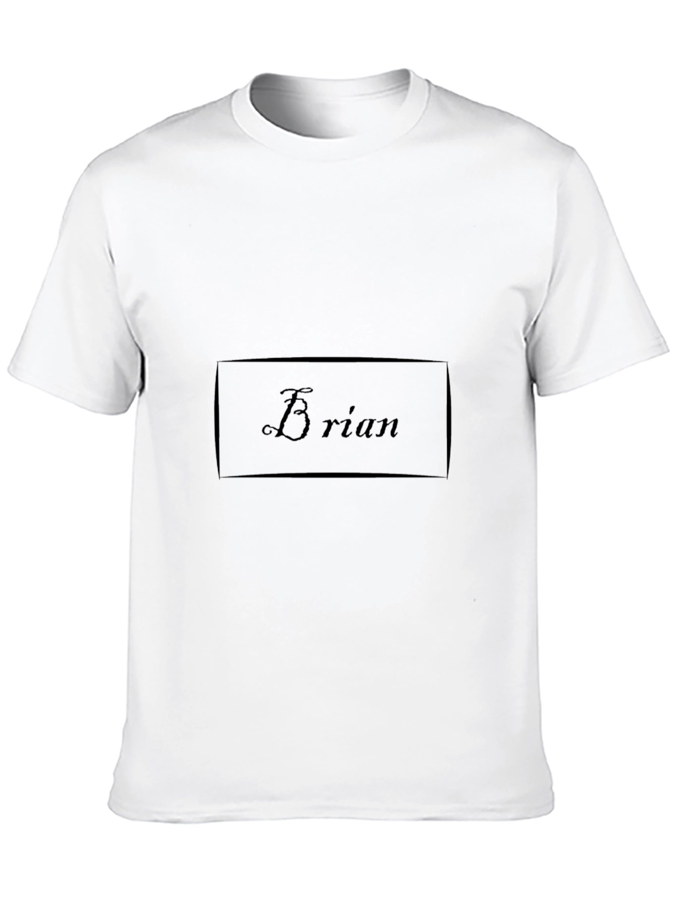 Brian Name Personalized Black T-Shirt