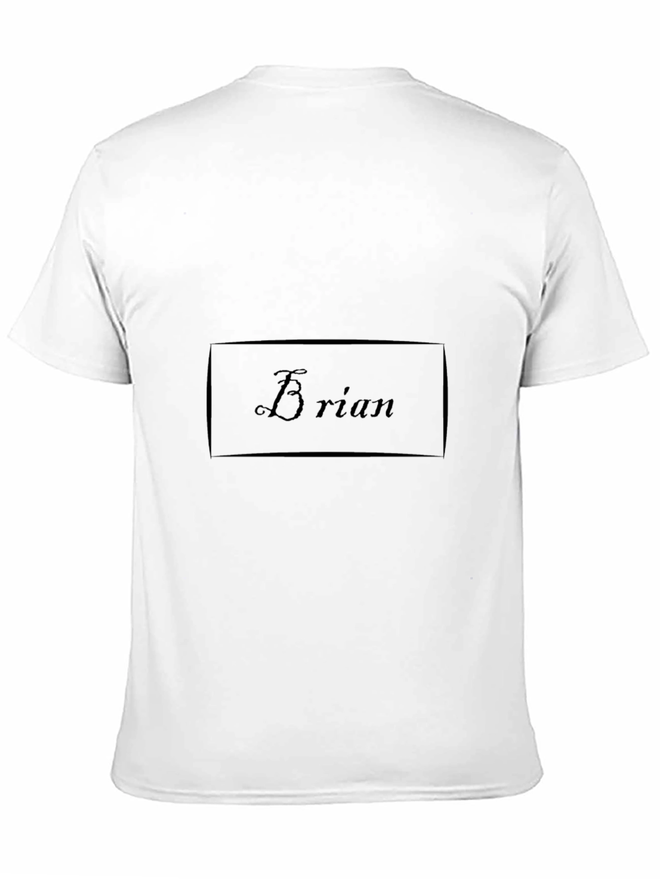 Brian Name Personalized Black T-Shirt