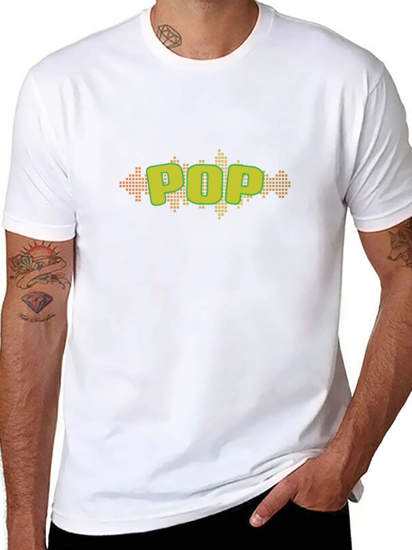 Pop Art Graphic Black T-Shirt