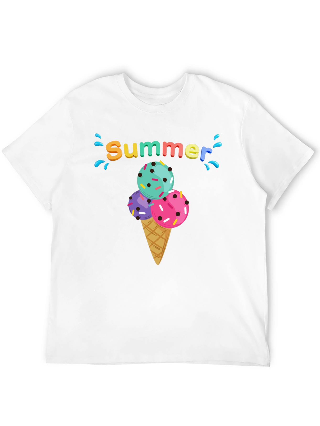 Summer Ice Cream Cone T-Shirt