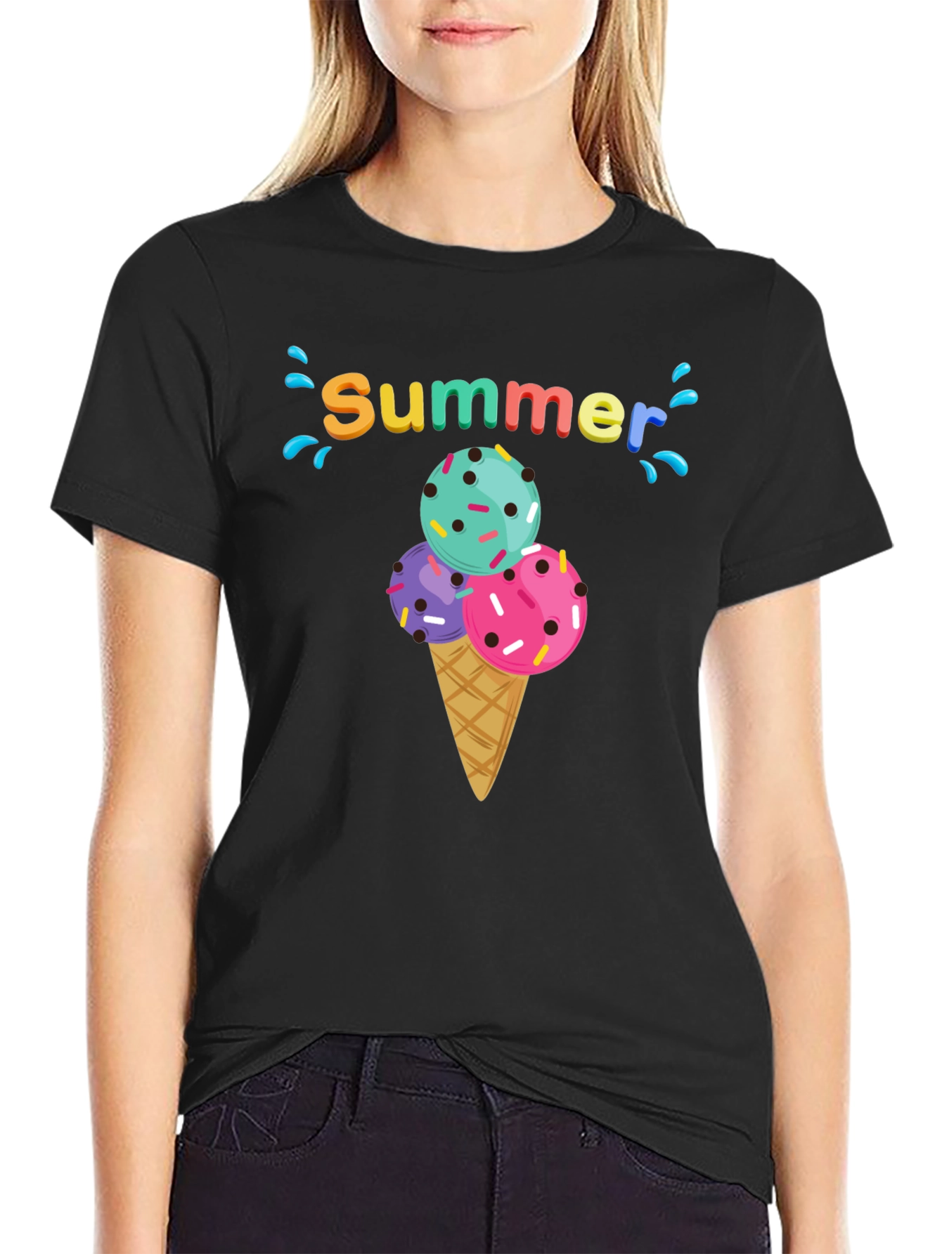 Summer Ice Cream Cone T-Shirt