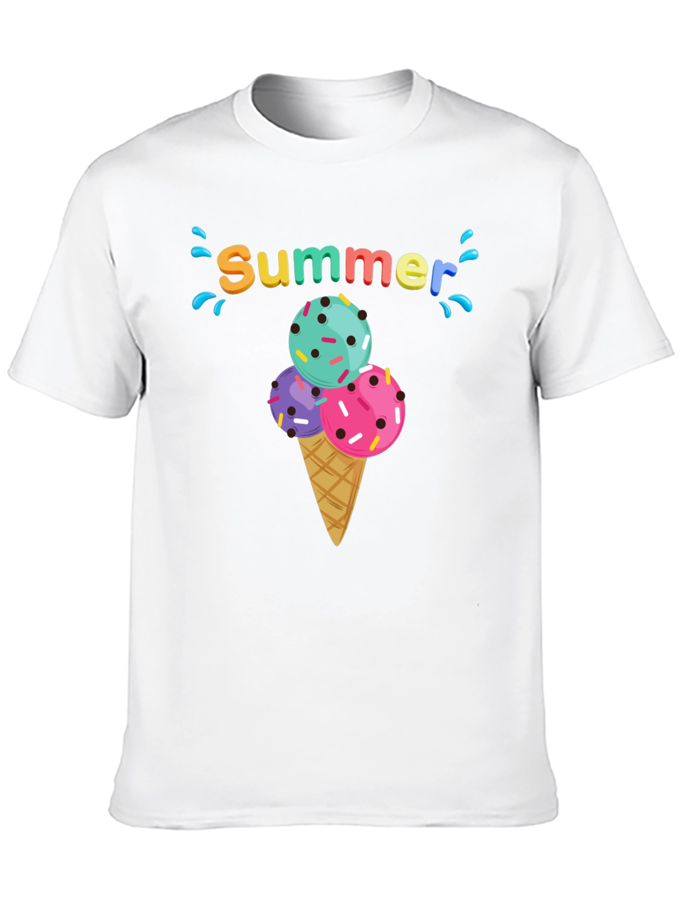 Summer Ice Cream Cone T-Shirt