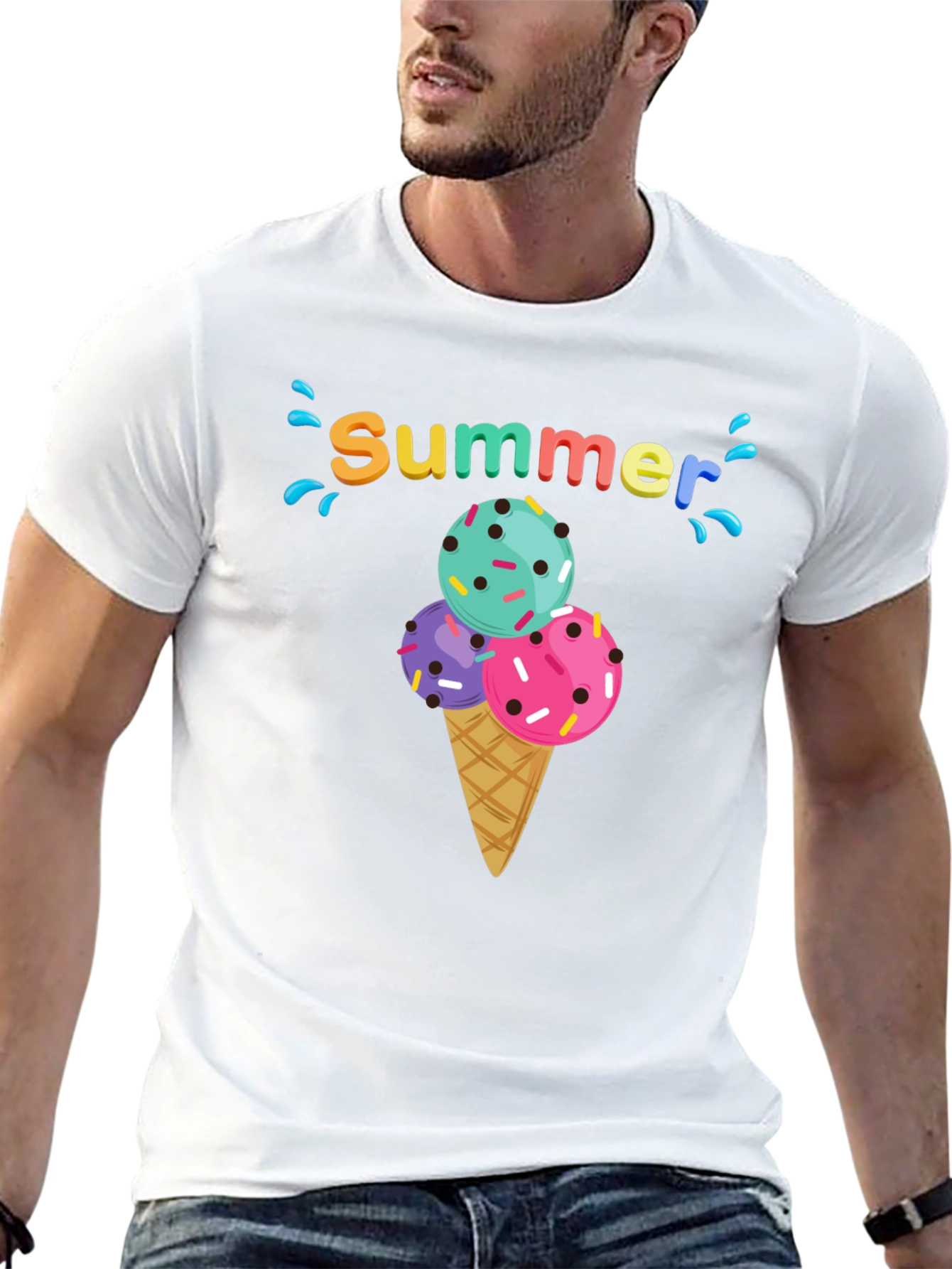 Summer Ice Cream Cone T-Shirt
