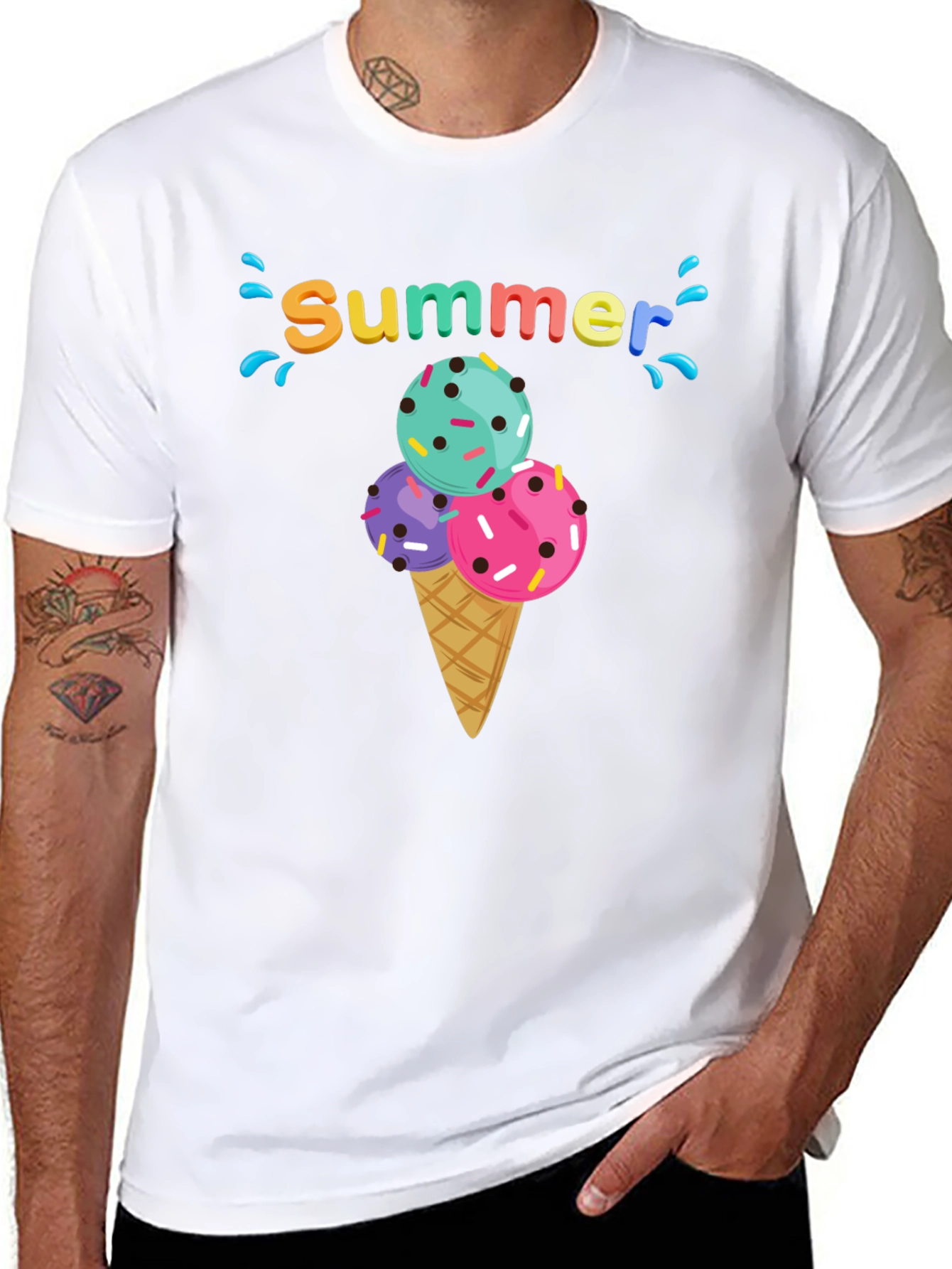 Summer Ice Cream Cone T-Shirt
