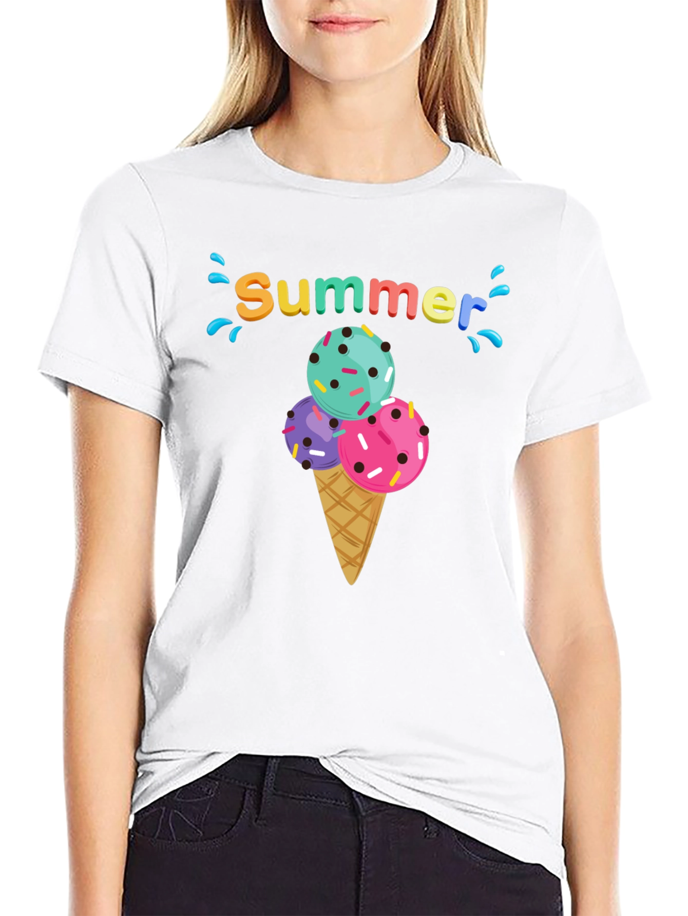 Summer Ice Cream Cone T-Shirt