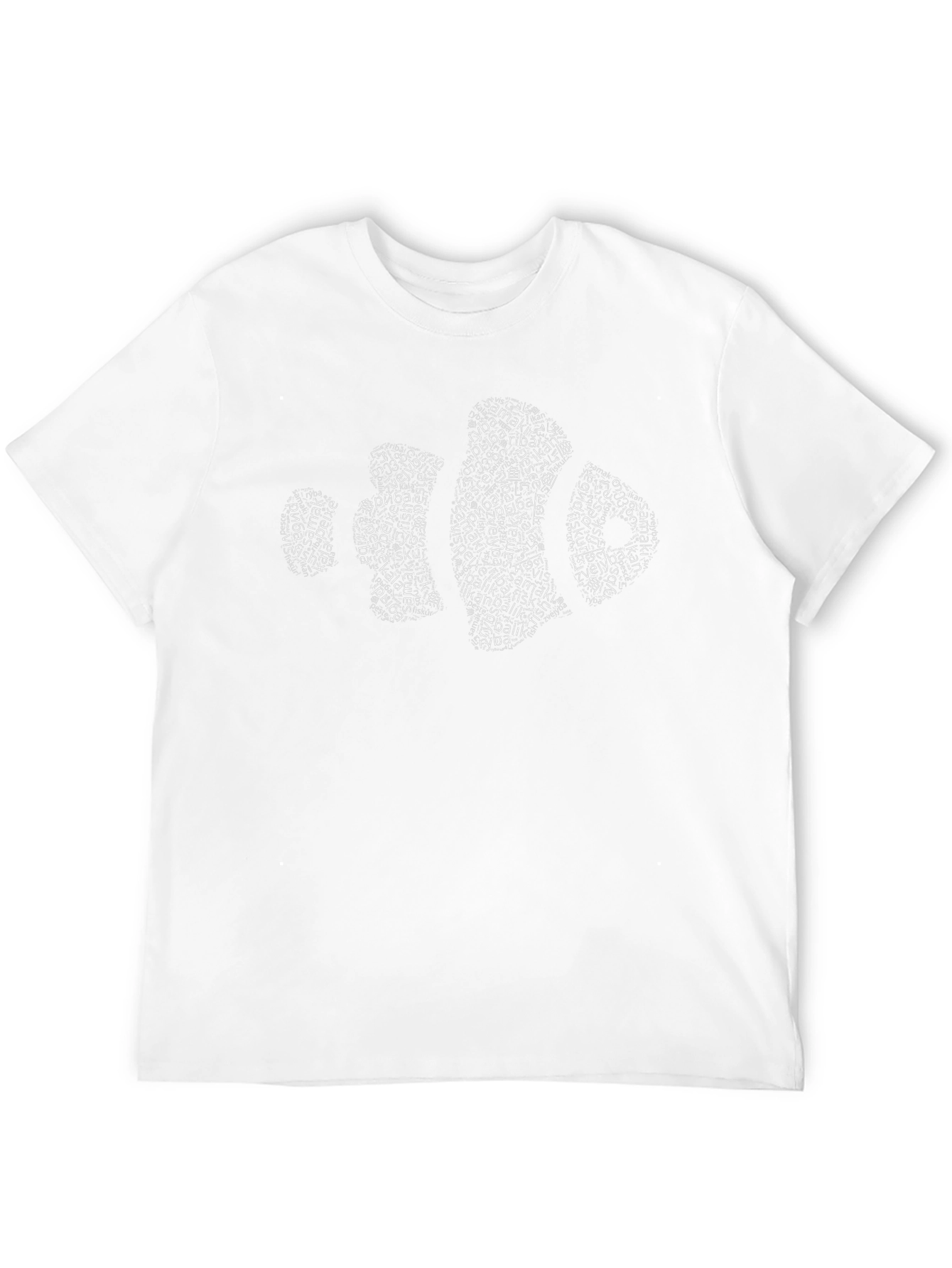 Fish Word Art Black T-Shirt