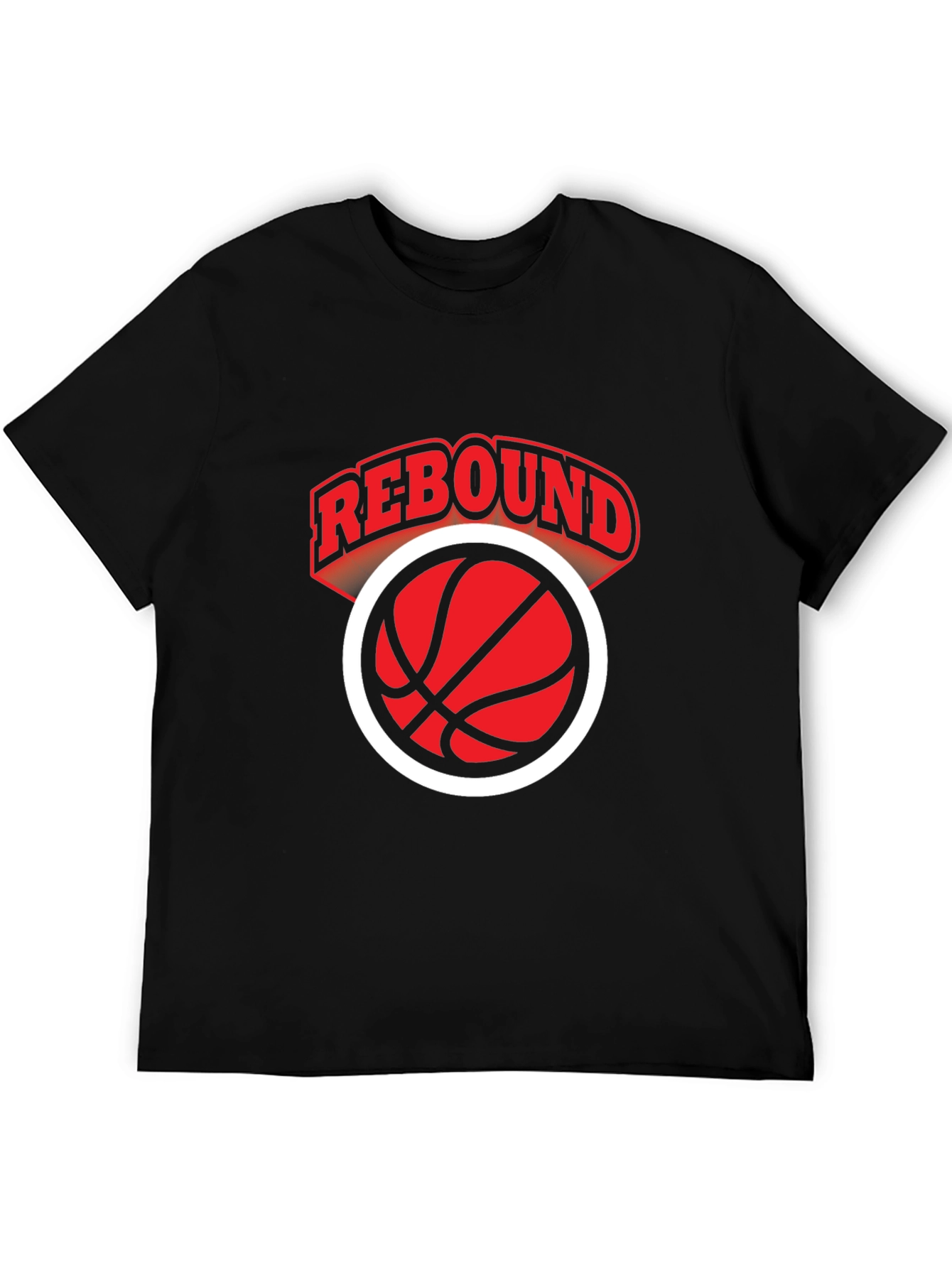 Rebound Basketball Graphic Tee - Black
