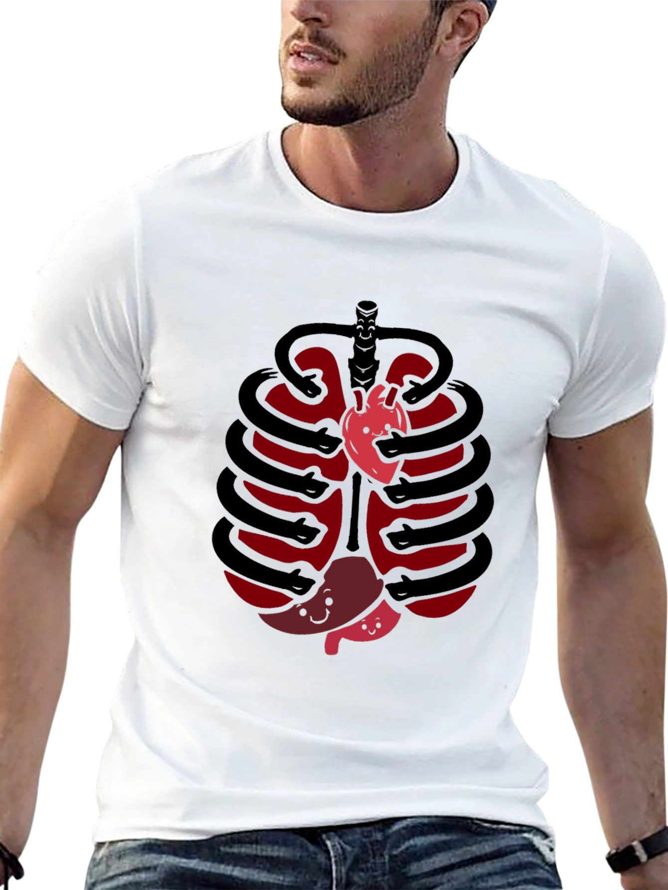 Funny Anatomy Rib Cage T-Shirt